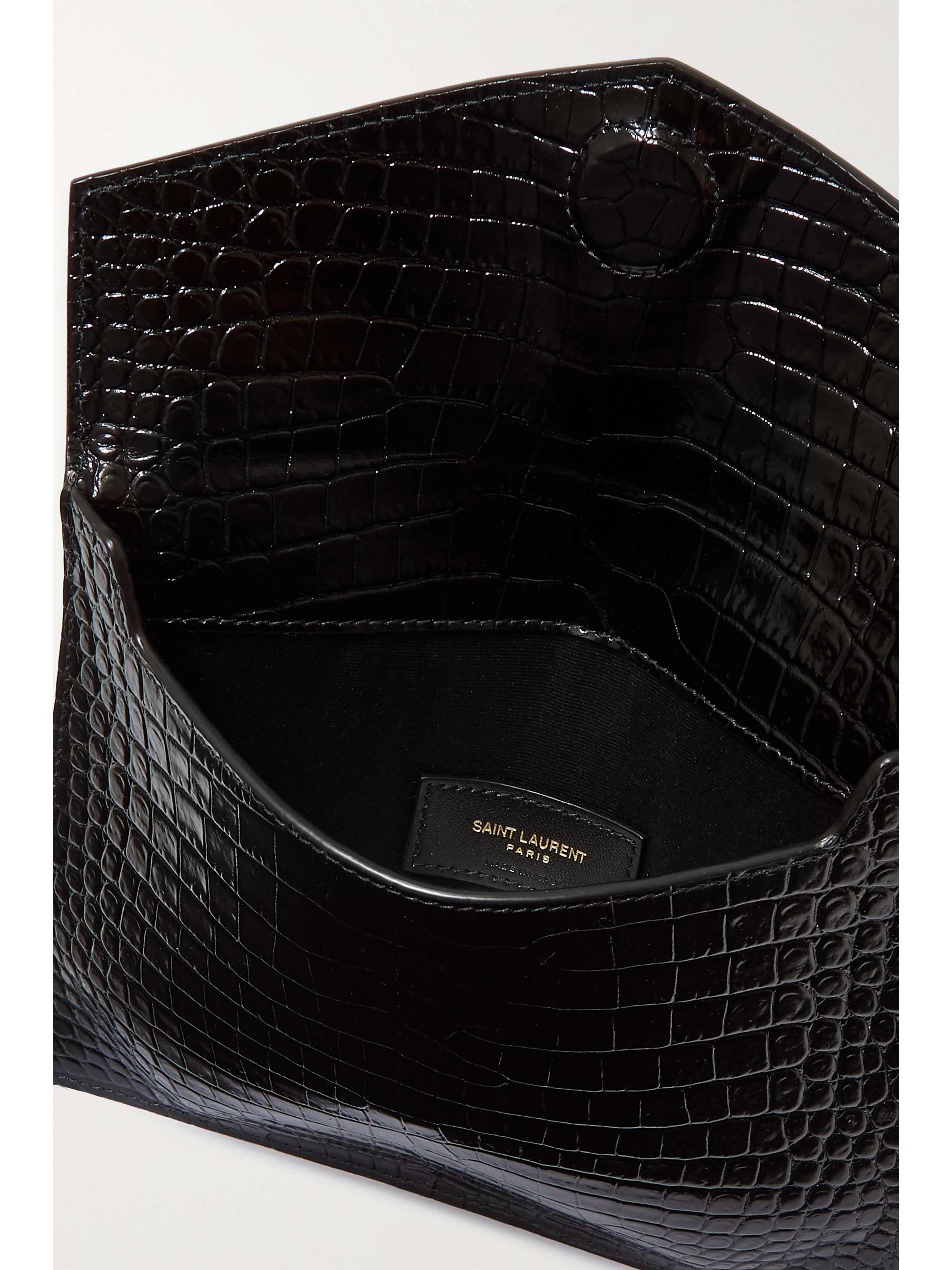 ysl uptown croc pouch