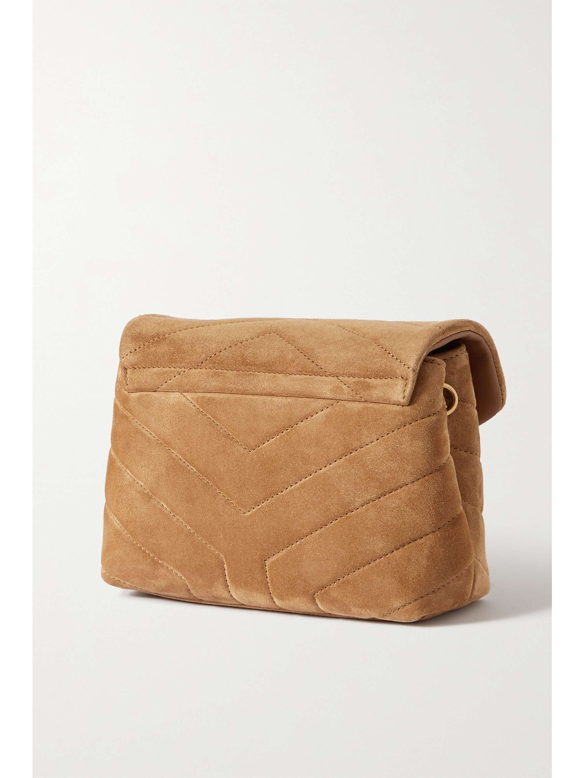 SAINT LAURENT Loulou Toy quilted suede shoulder bag