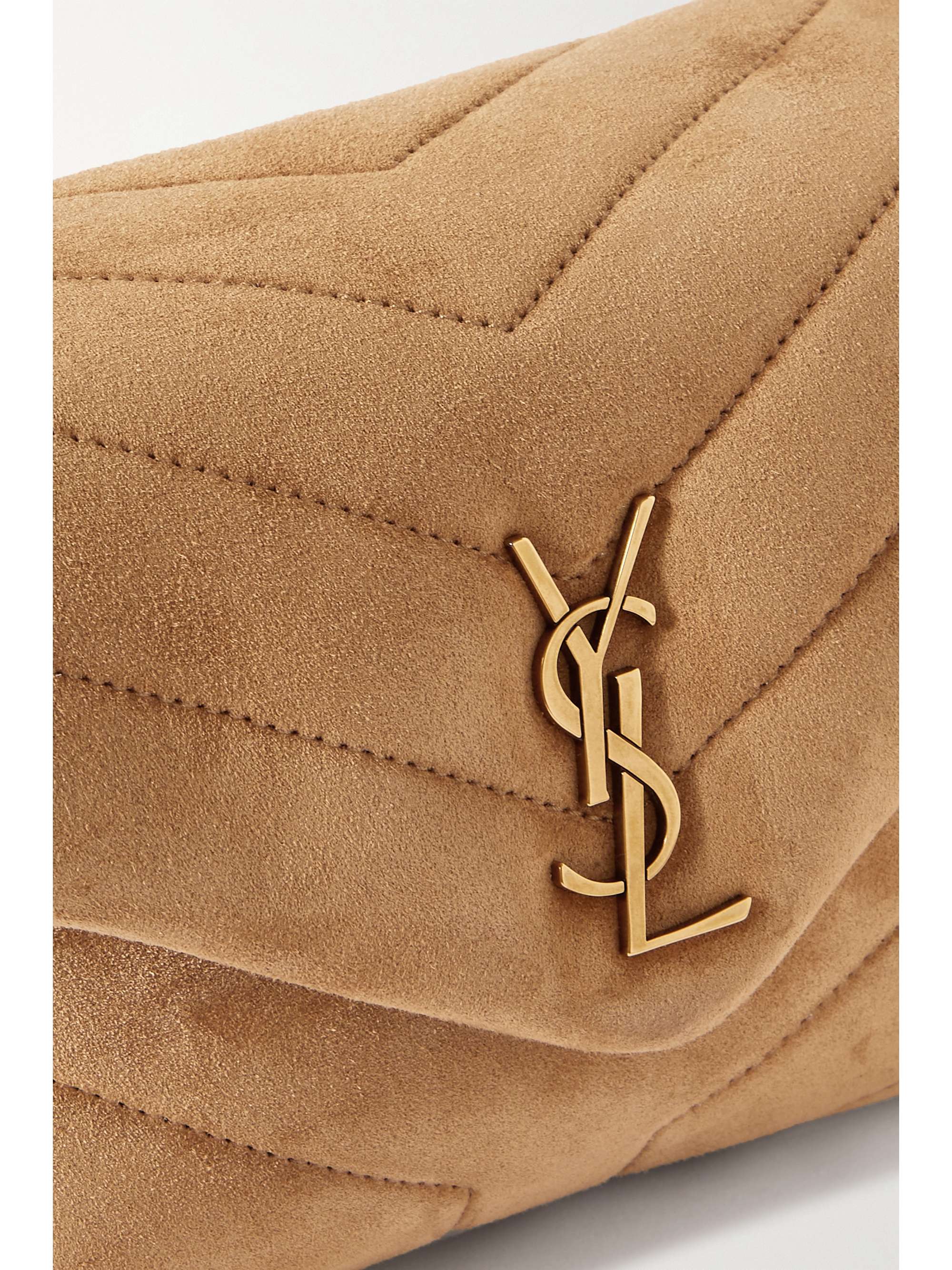 SAINT LAURENT Loulou Toy quilted suede shoulder bag