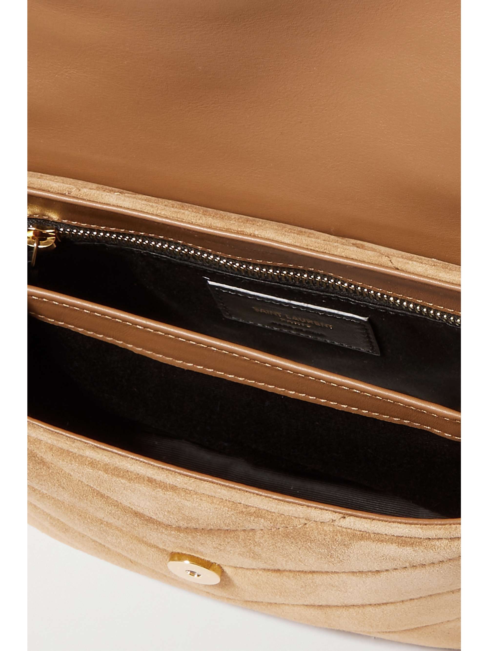 SAINT LAURENT Loulou Toy quilted suede shoulder bag