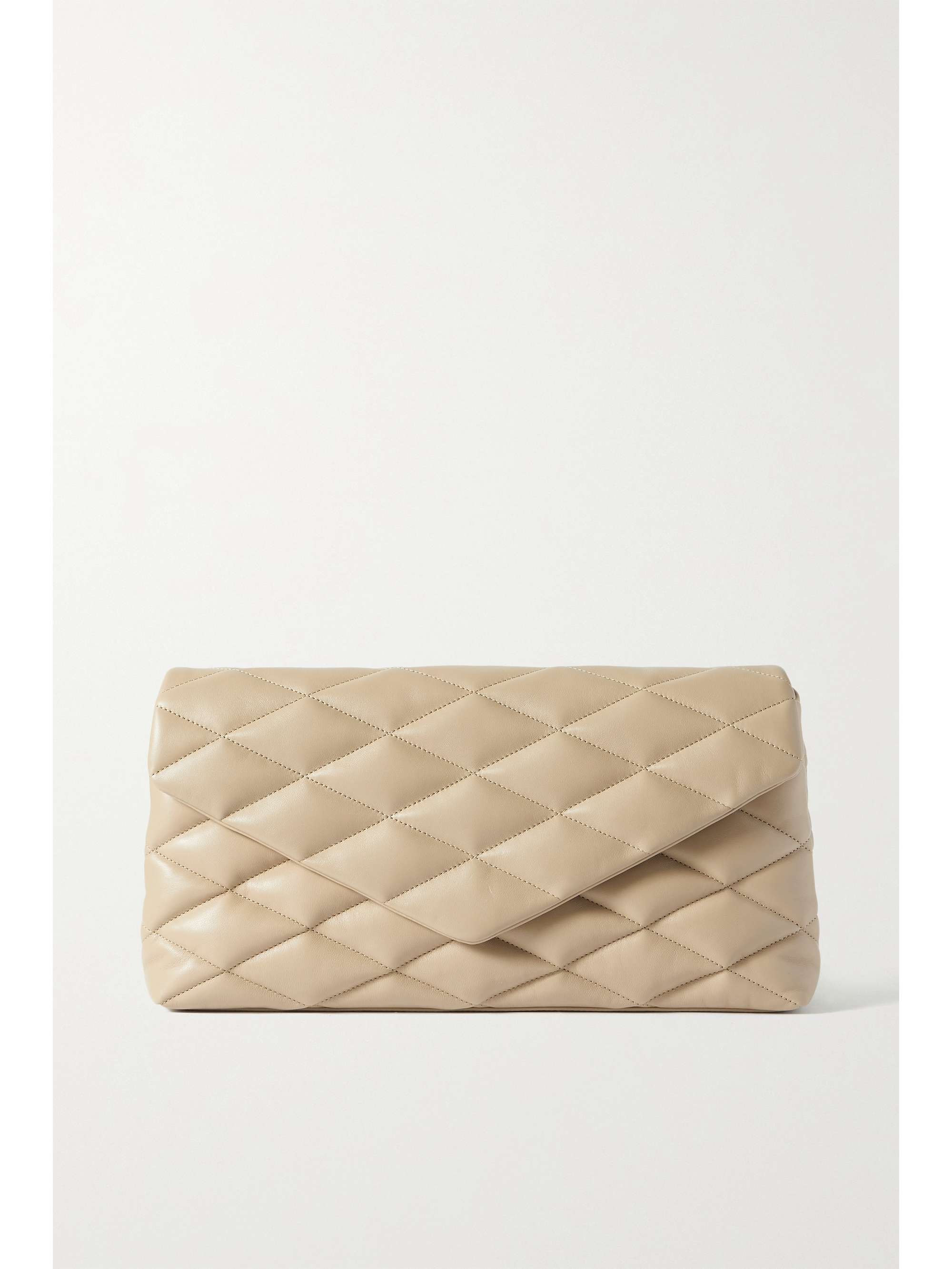 Sade quilted leather clutch