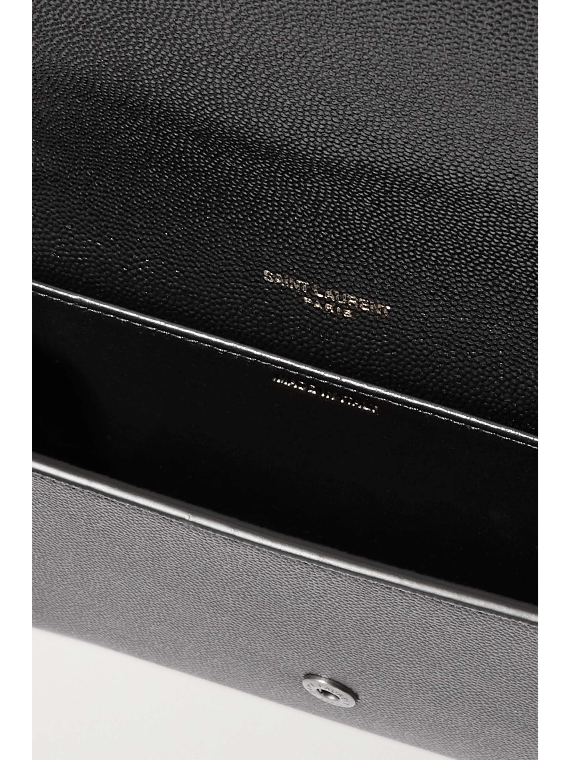 SAINT LAURENT Uptown texturedleather shoulder bag NETAPORTER