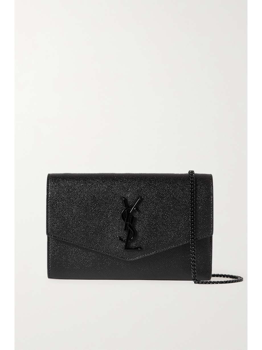 SAINT LAURENT Uptown texturedleather shoulder bag NETAPORTER