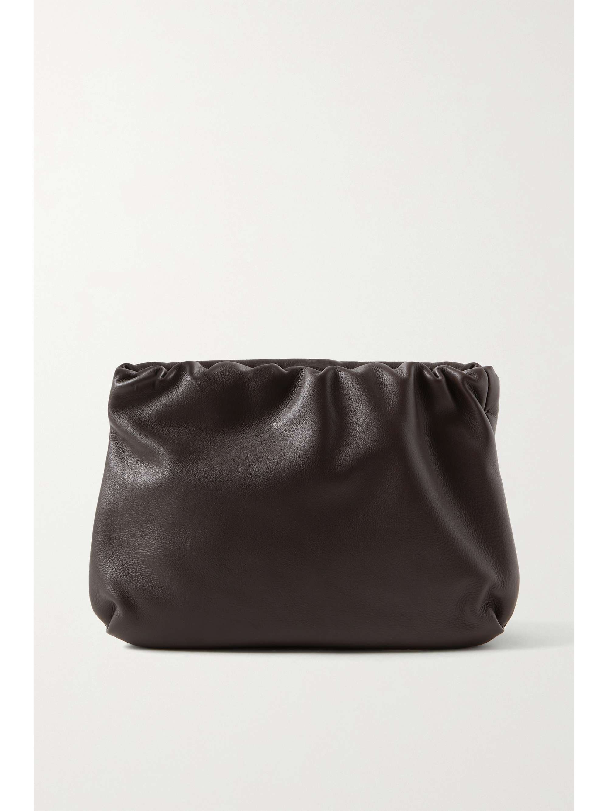 the row bourse leather clutch