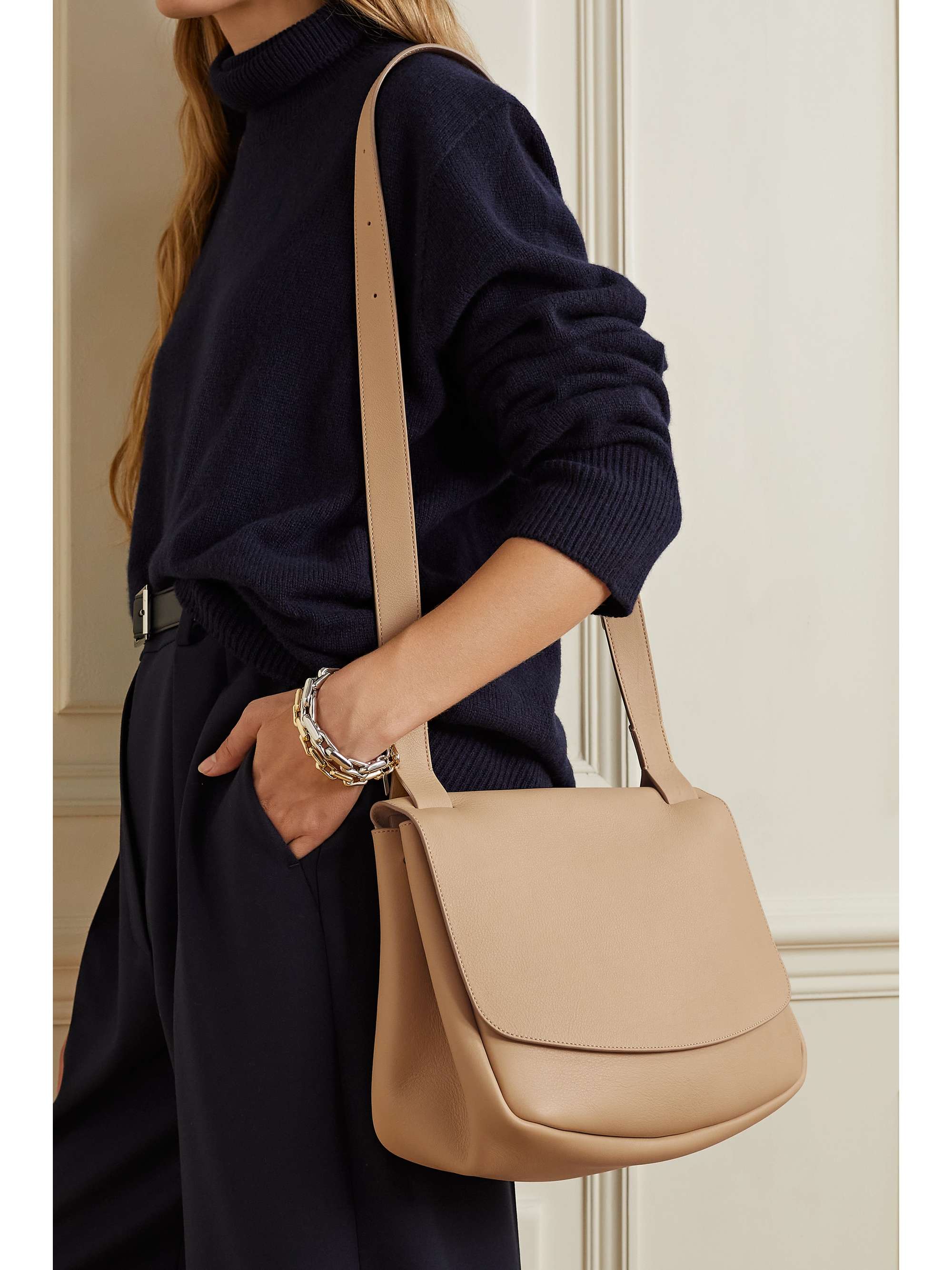 small beige handbag