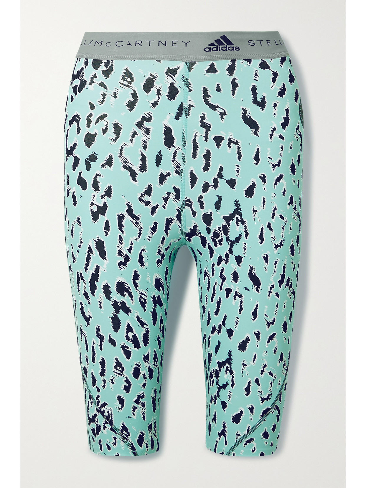 ADIDAS BY STELLA MCCARTNEY TRUEPURPOSE LEOPARD-PRINT RECYCLED STRETCH SHORTS