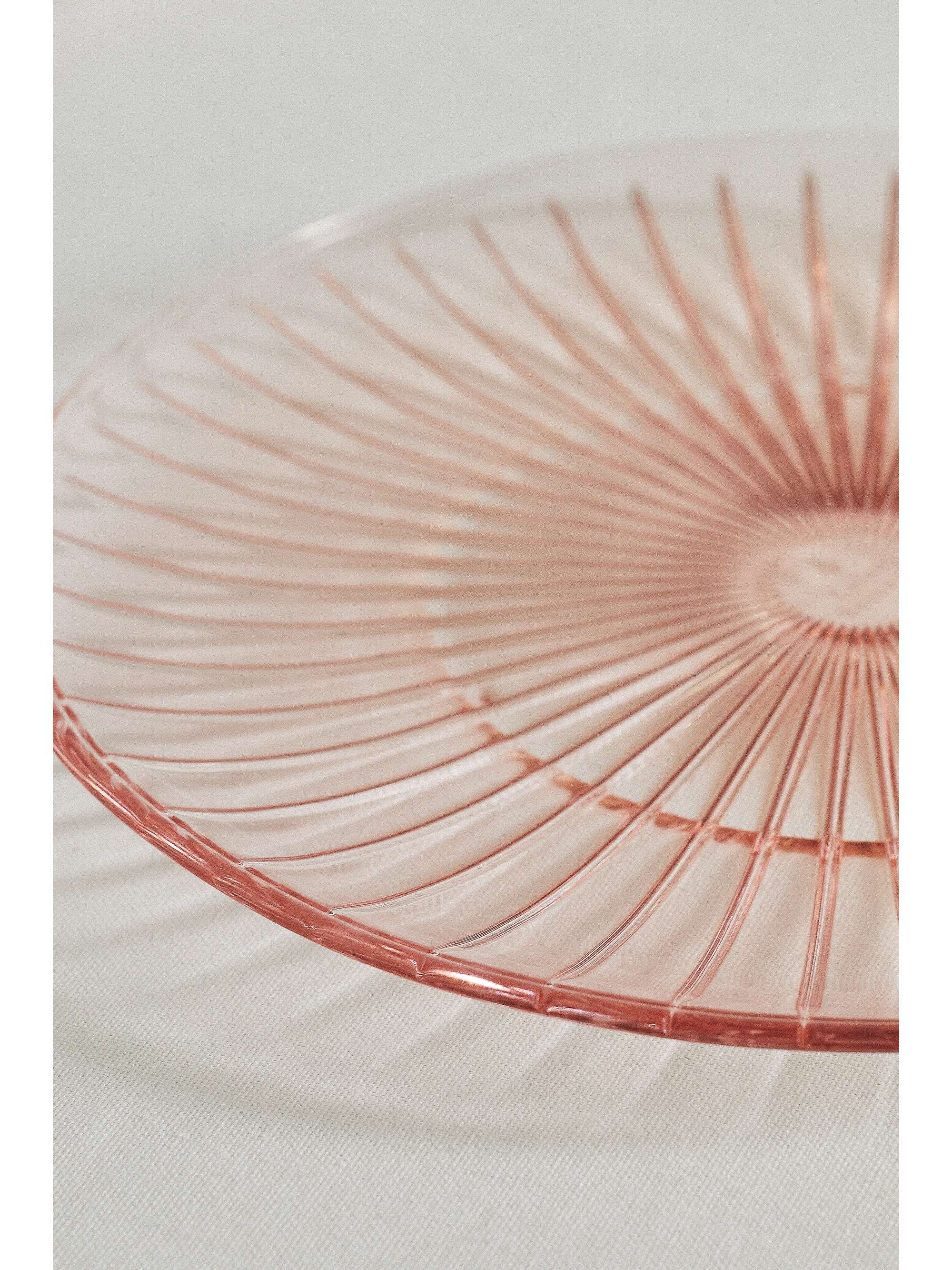 LUISA BECCARIA Set de deux assiettes plates en verre, 26 cm