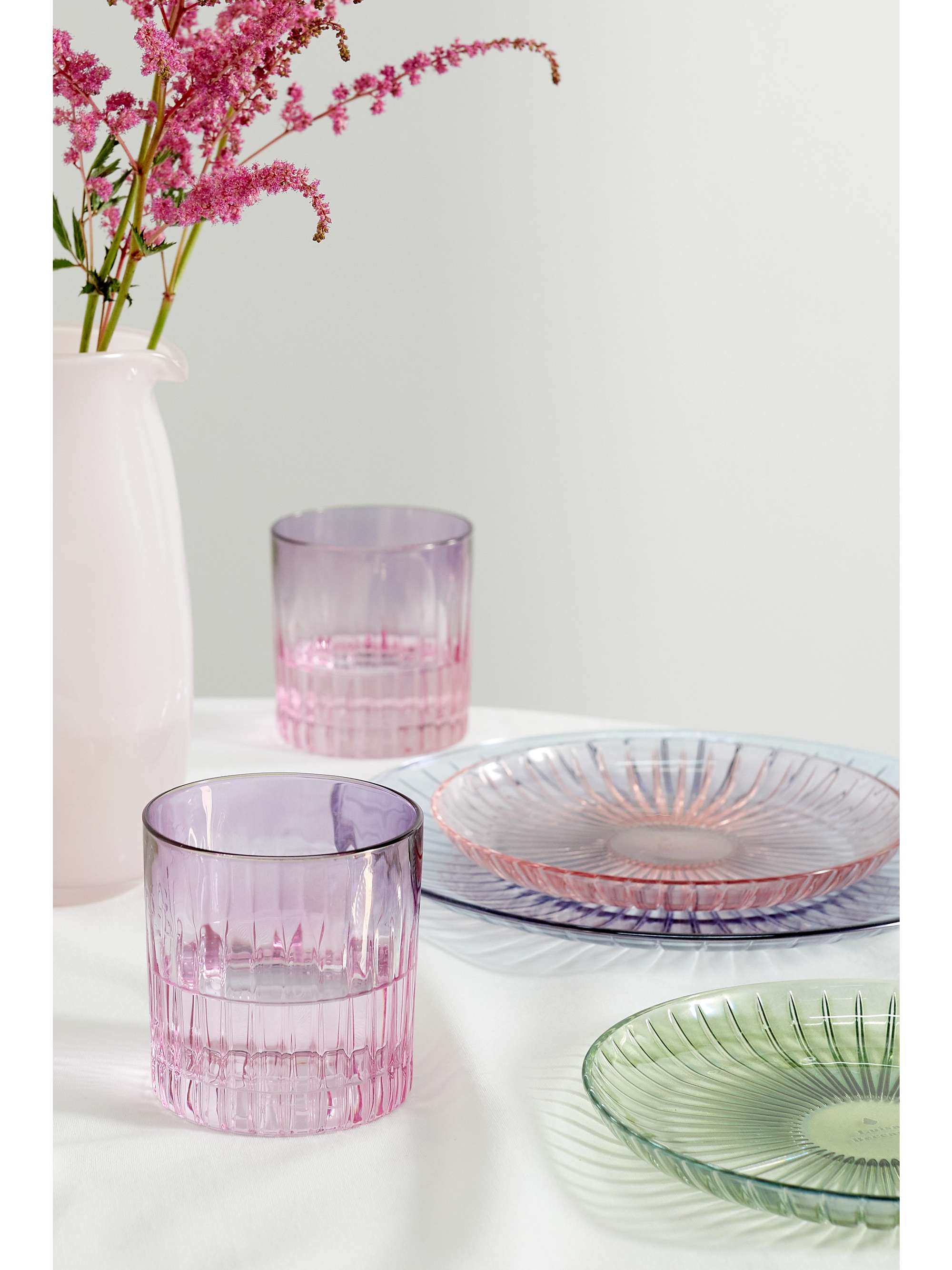LUISA BECCARIA Set de deux verres en verre dégradé Small