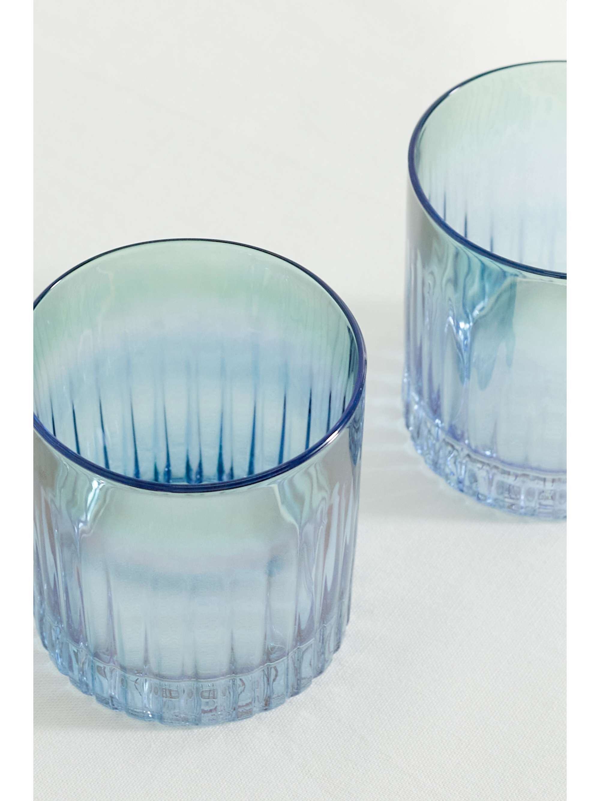 LUISA BECCARIA Set de deux verres en verre dégradé Small