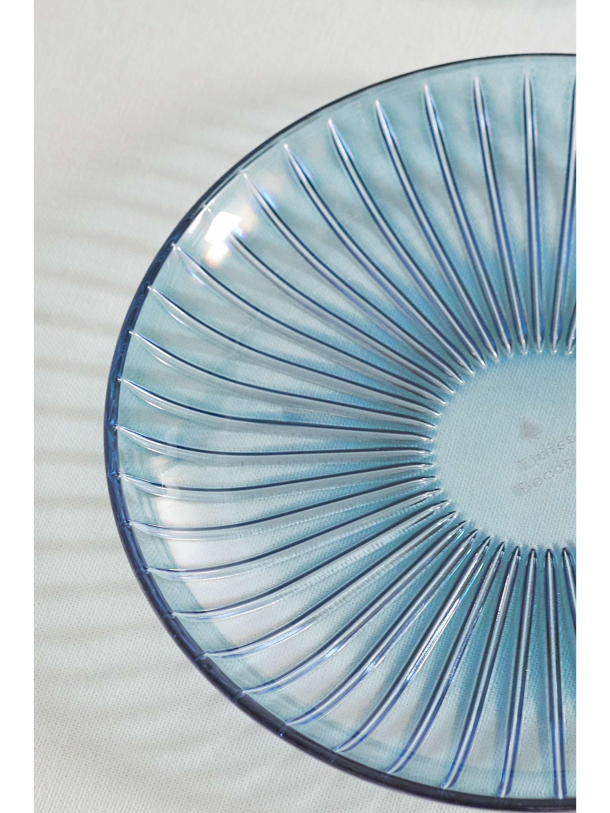 LUISA BECCARIA Set de deux petites assiettes en verre, 18 cm
