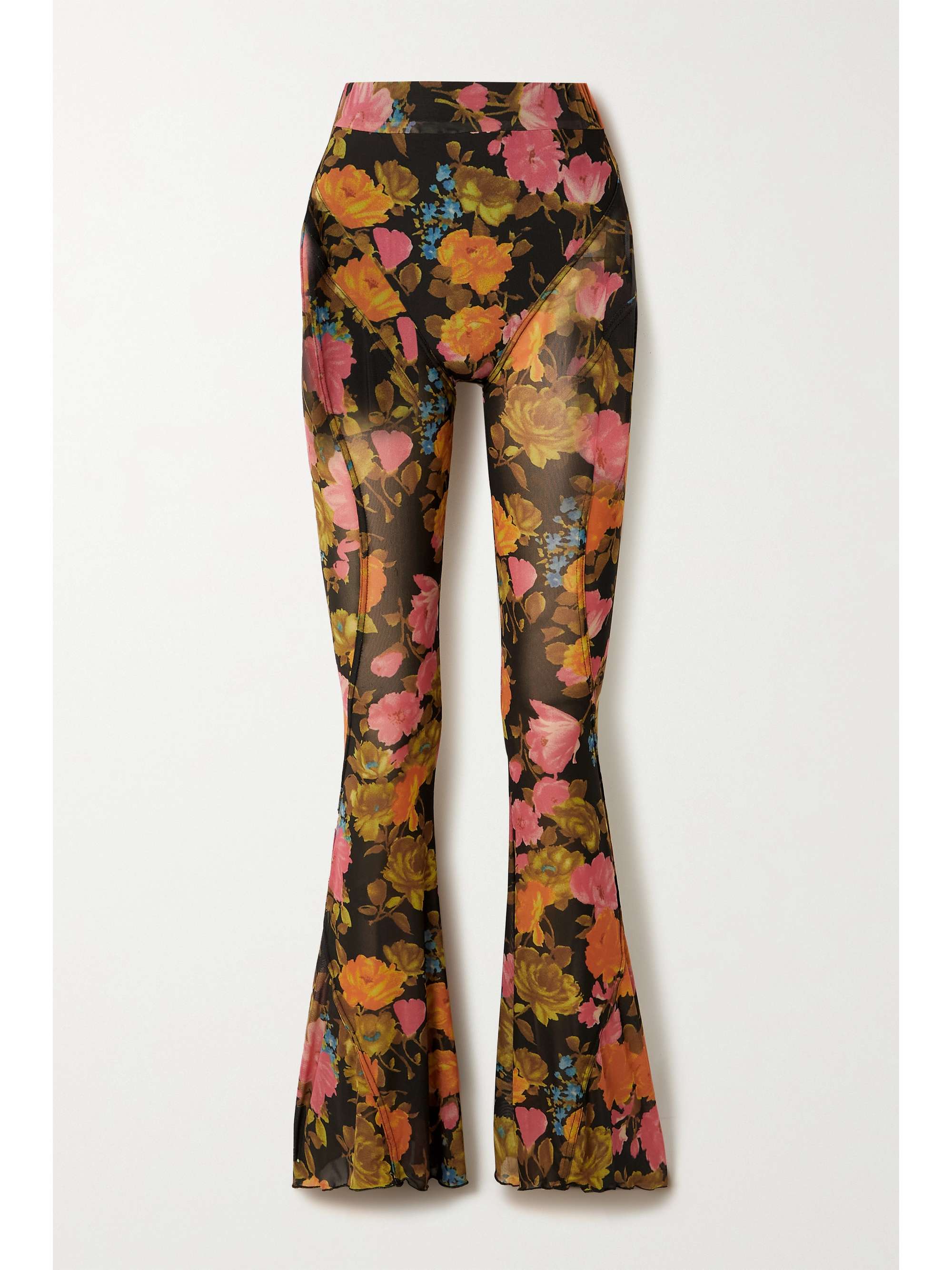 printed stretch pants