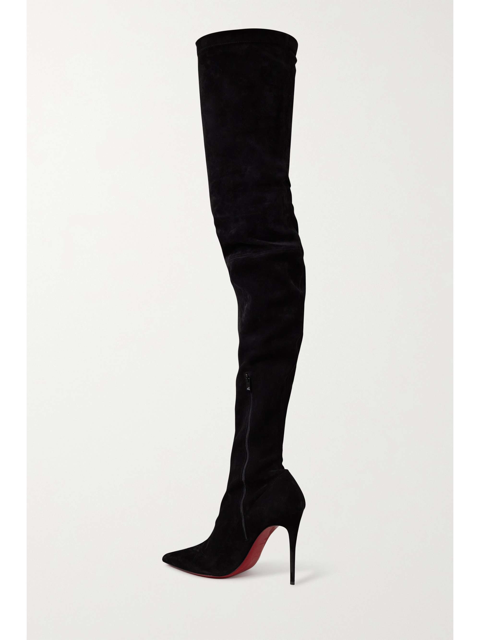 hvile Begrænsninger kop CHRISTIAN LOUBOUTIN Kate Botta Alta stretch-suede over-the-knee boots |  NET-A-PORTER