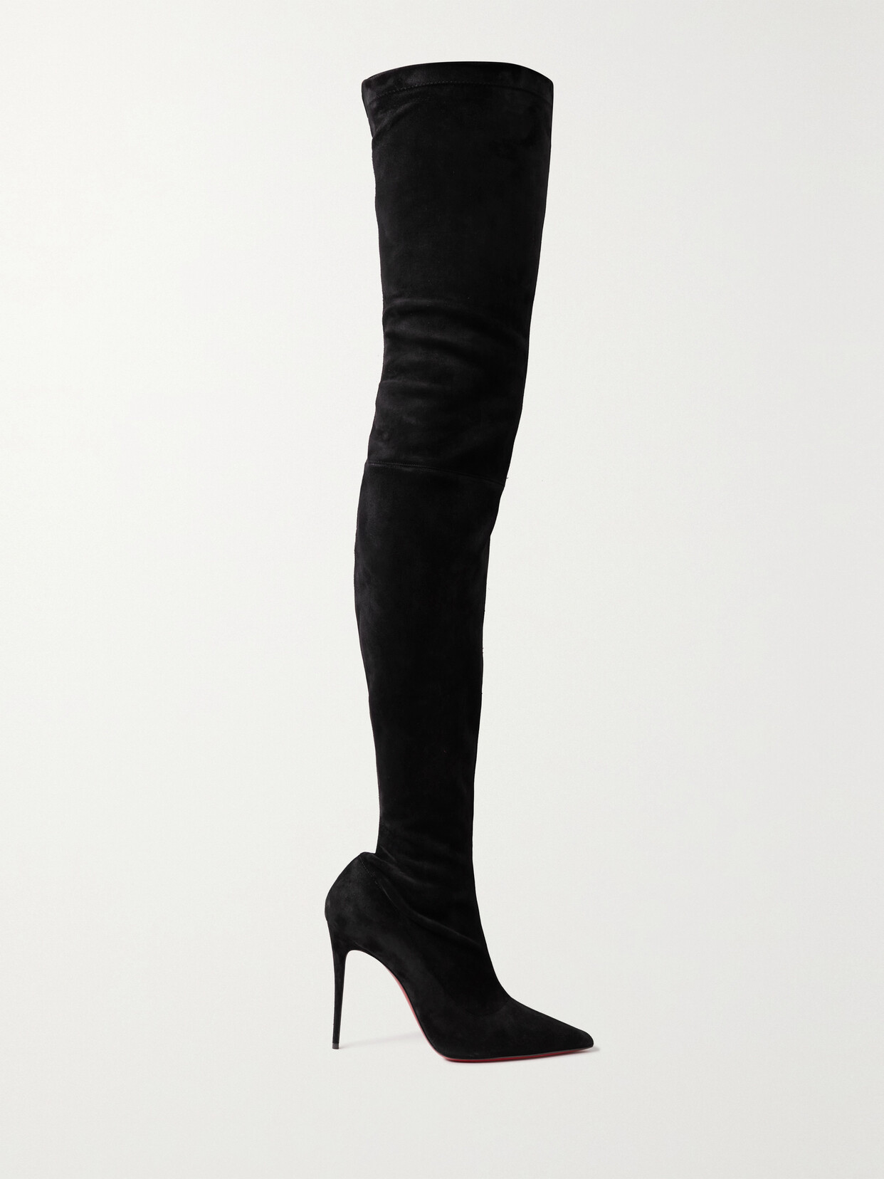 Christian Louboutin Kate Botta Alta Stretch-suede Over-the-knee Boots - Black