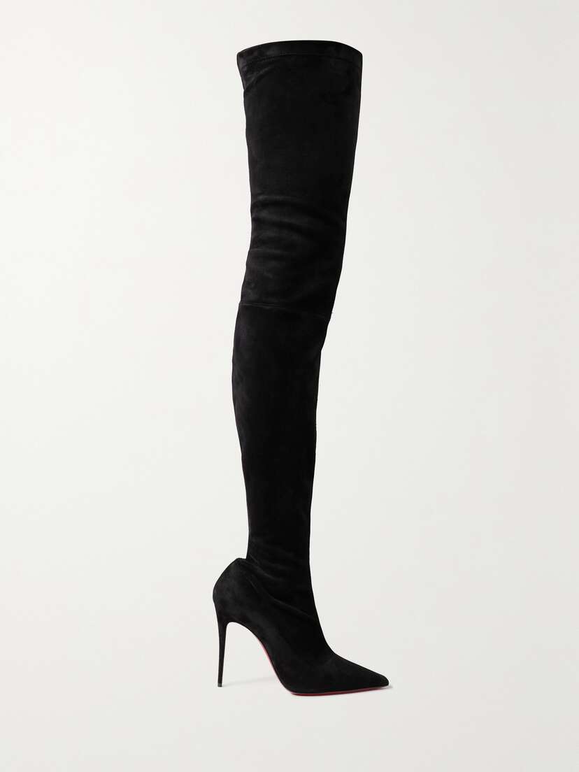 Christian Louboutin Kate Botta Alta Stretch-suede Over-the-knee Boots