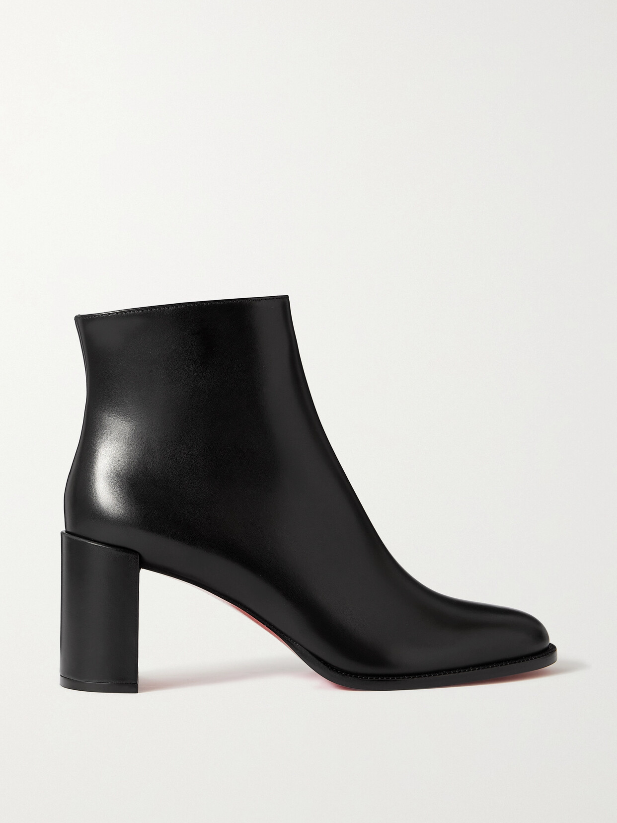 Christian Louboutin Adoxa 70 Leather Ankle Boots In Black