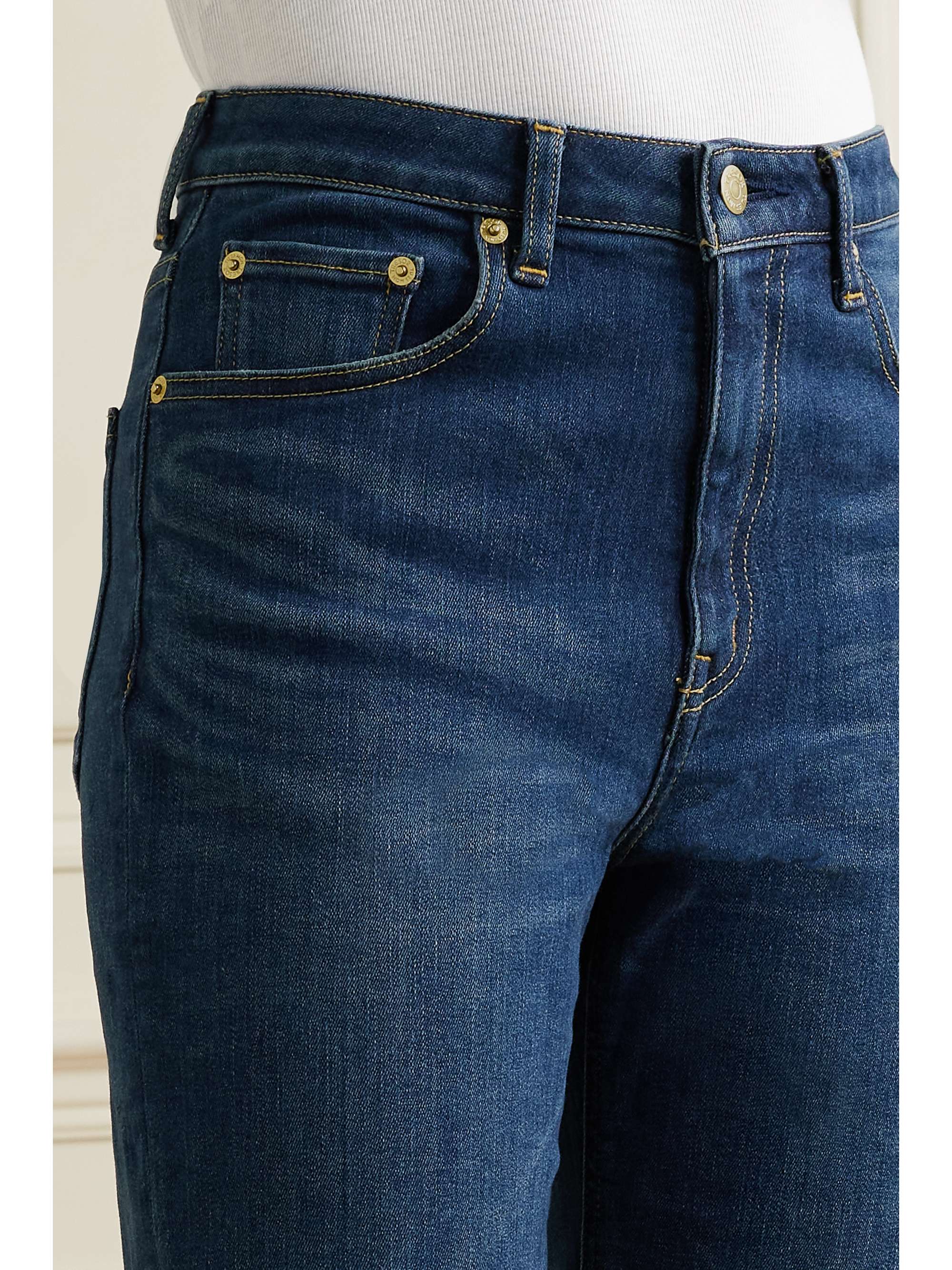 TU ES MON TRESOR + NET SUSTAIN The Sapphire high-rise straight-leg jeans