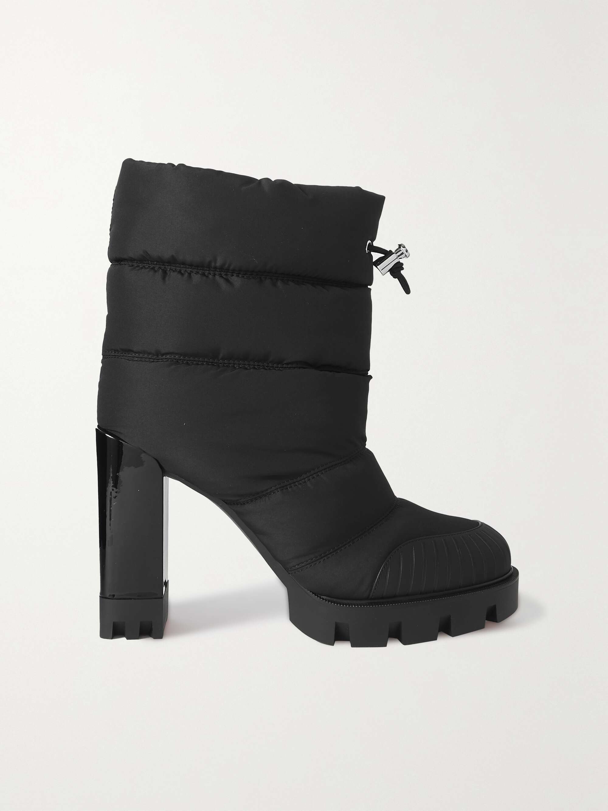 Oriona 100 rubber-trimmed quilted padded shell ankle boots