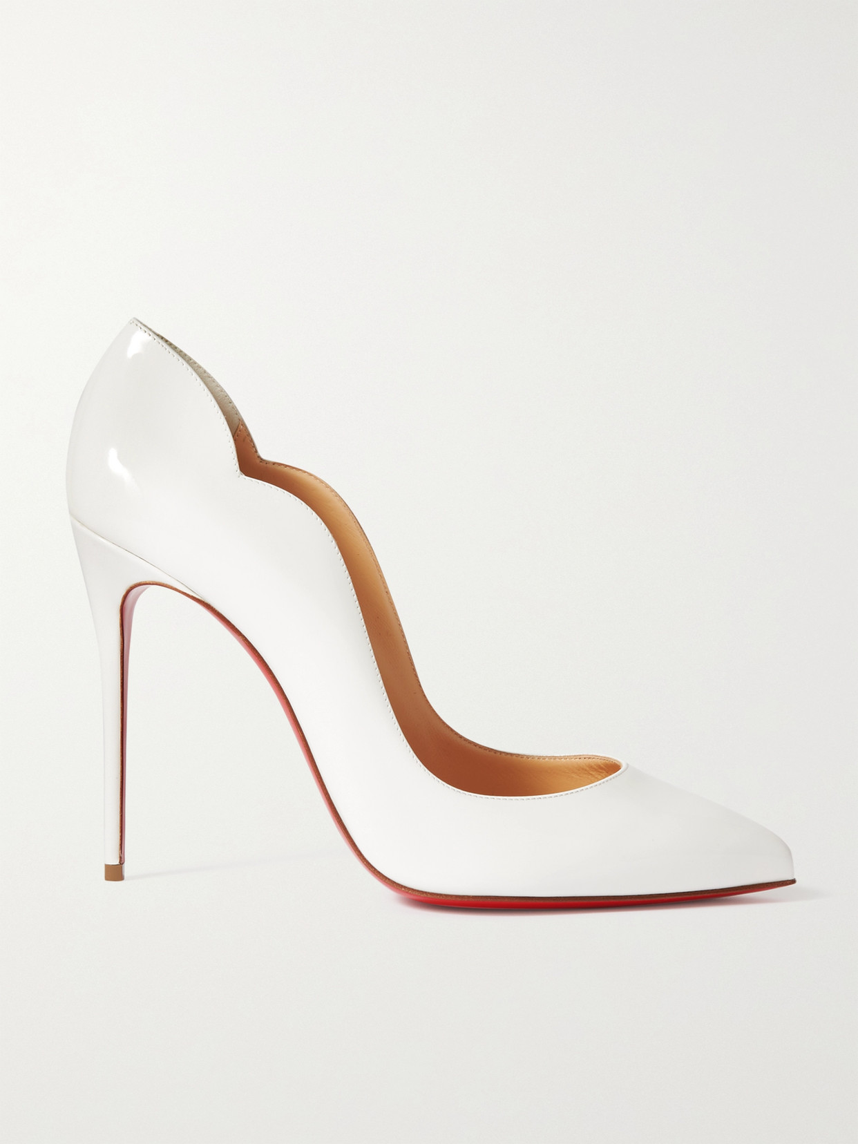 Christian Louboutin Hot Chick 100 Patent-leather Pumps In White