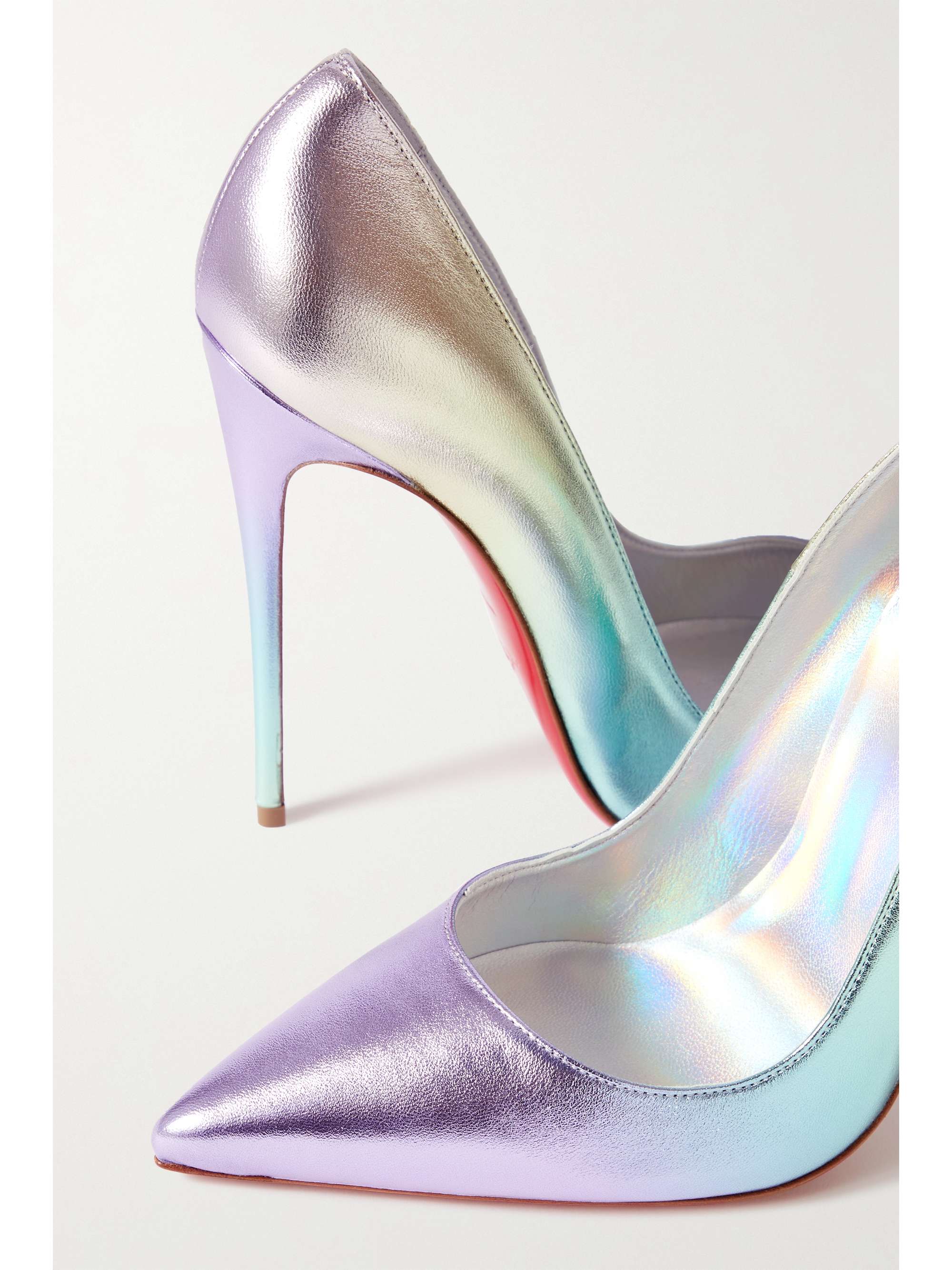 Christian Louboutin - Hot Chick 100 Patent-leather Pumps - White - IT38.5 - Net A Porter