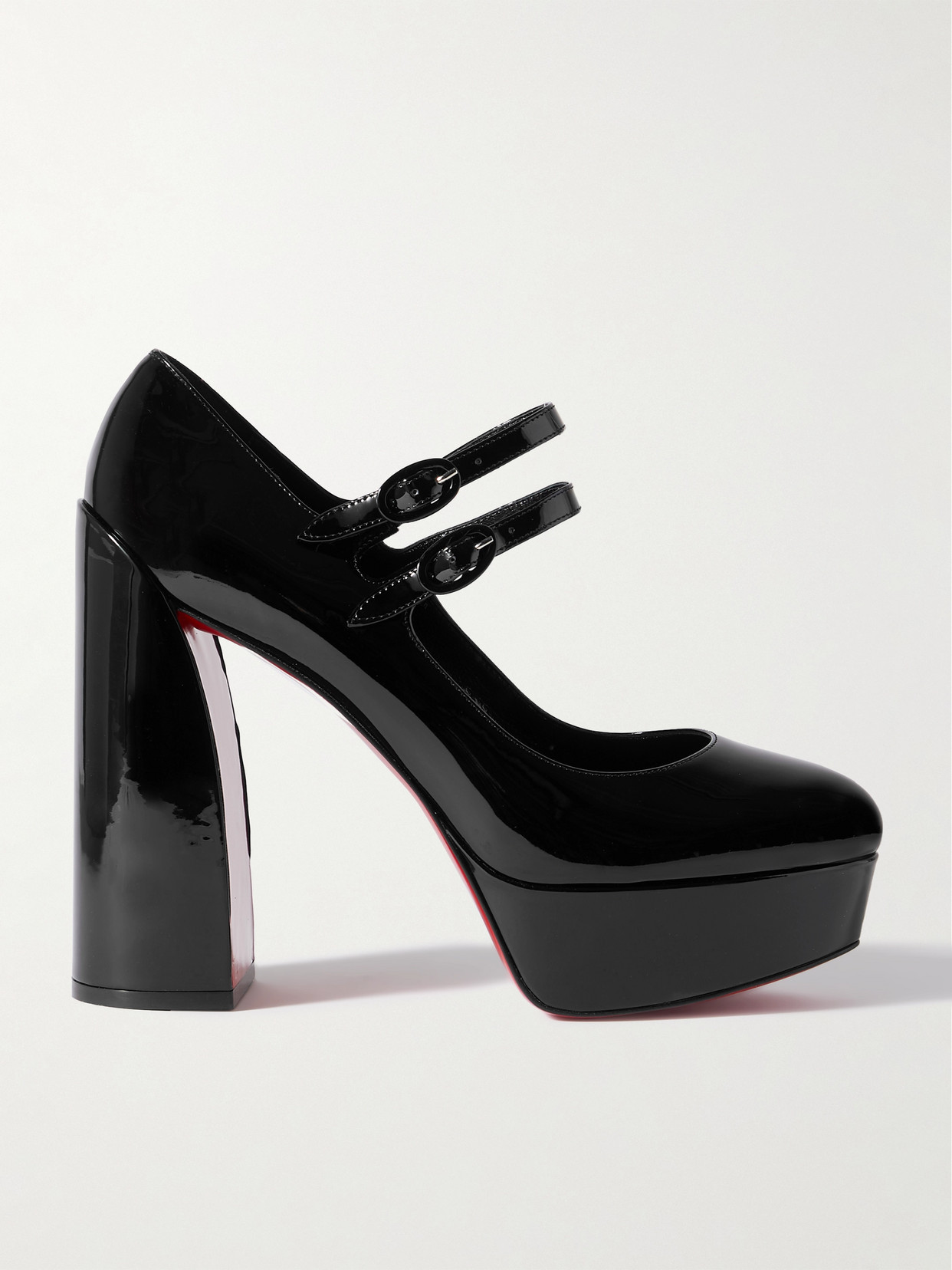 CHRISTIAN LOUBOUTIN MOVIDA JANE 130 PATENT-LEATHER PLATFORM PUMPS