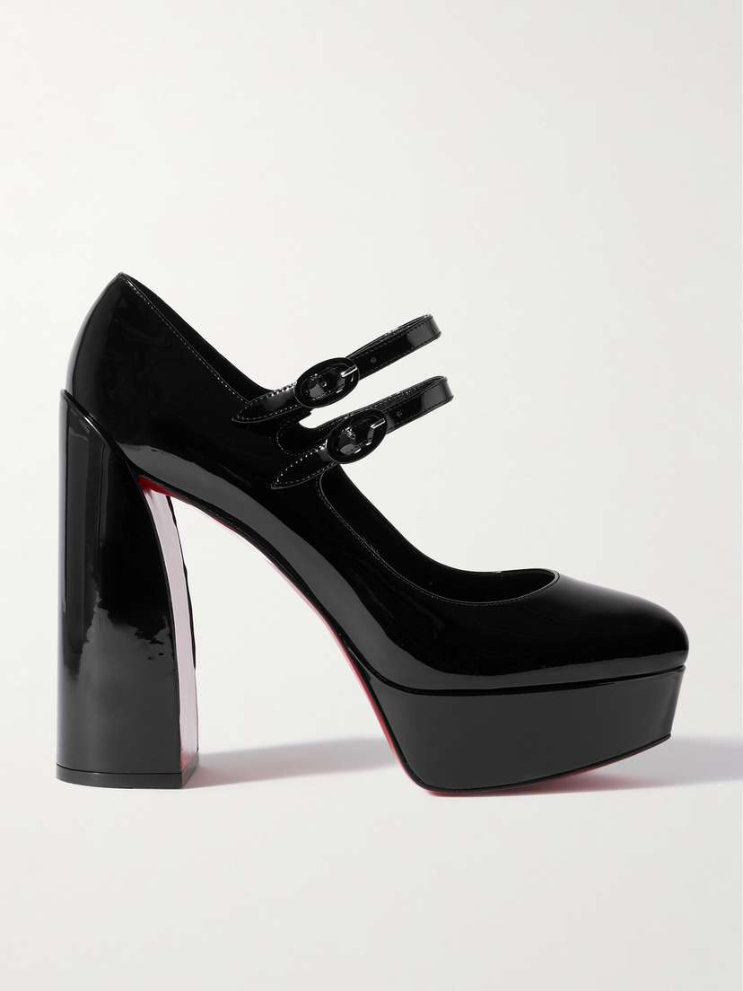 Christian Louboutin Movida Jane 130 Patent-leather Platform Pumps