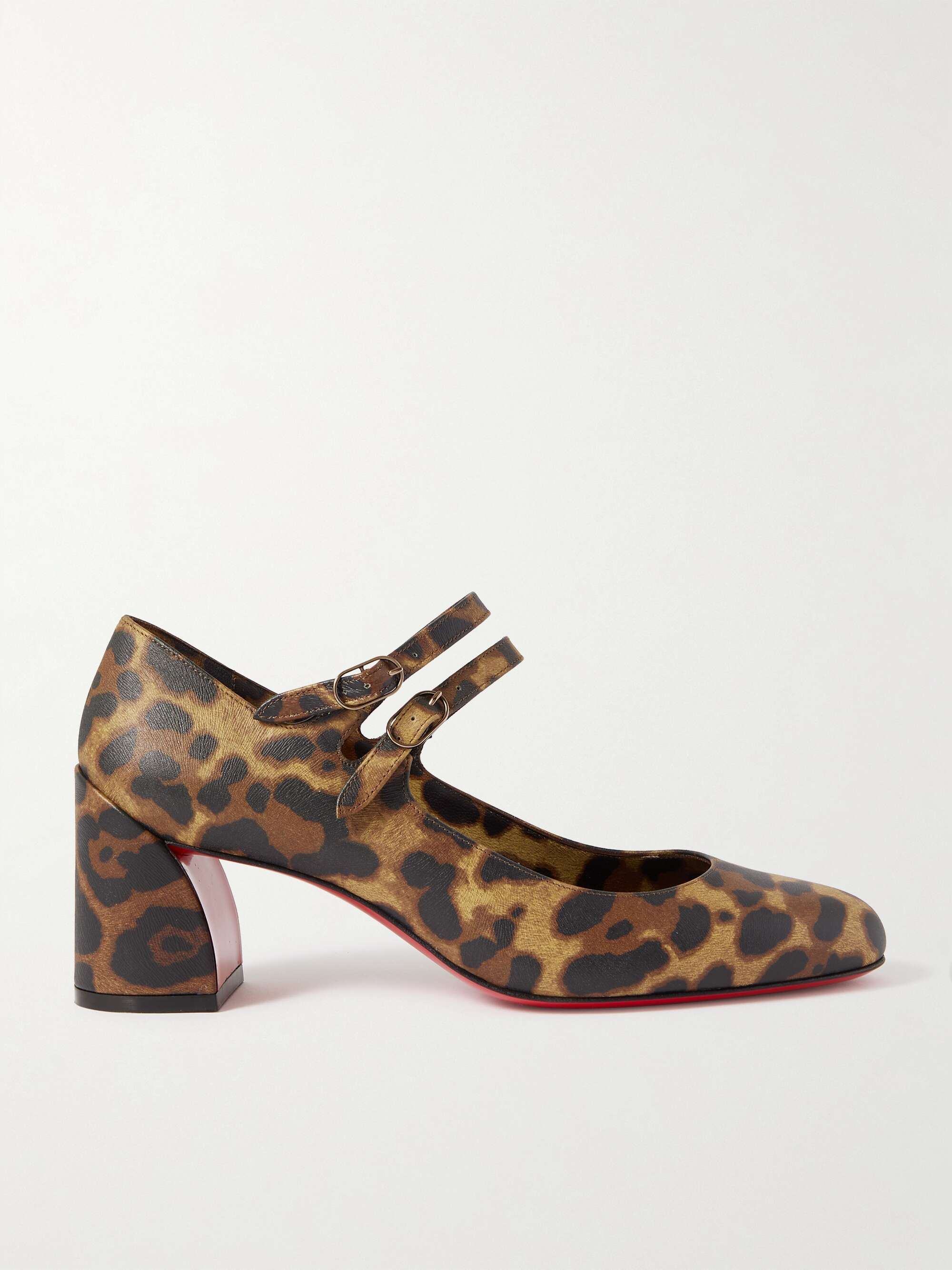 flov metan skrive et brev CHRISTIAN LOUBOUTIN Miss Jane 55 leopard-print leather pumps | NET-A-PORTER