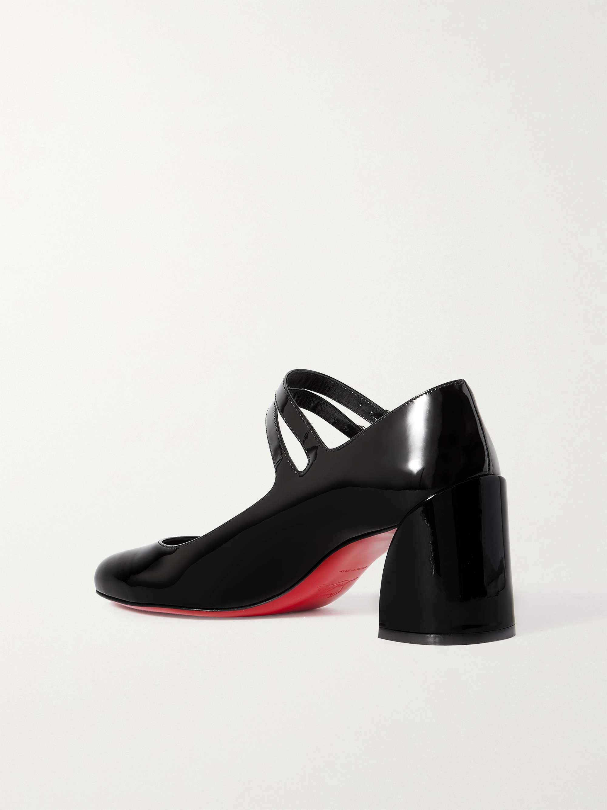 CHRISTIAN LOUBOUTIN Miss Jane 55 iridescent patent-leather pumps