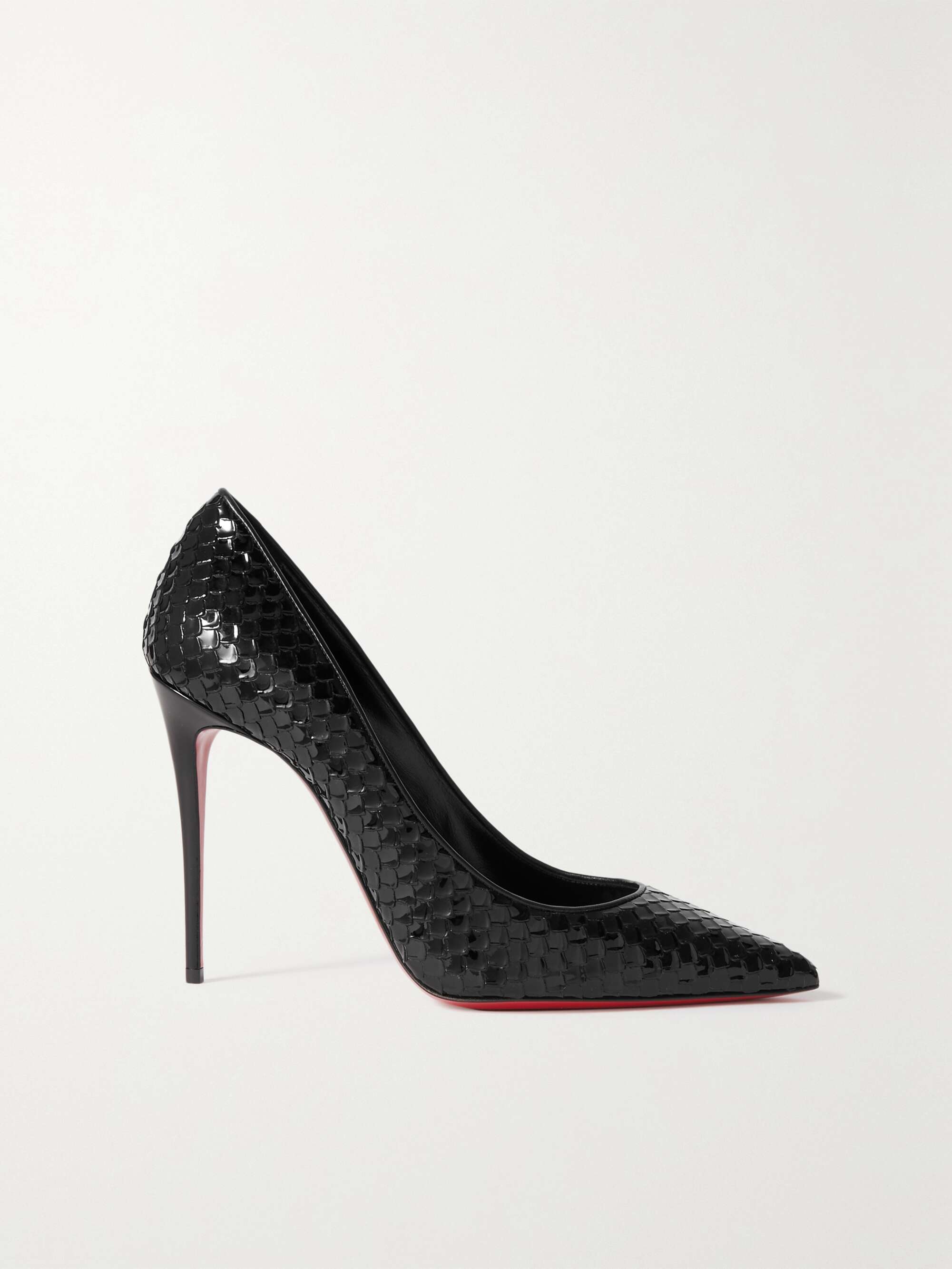 Christian Louboutin Kate 100 Patent-leather Pumps - Women - Black Pumps - IT40