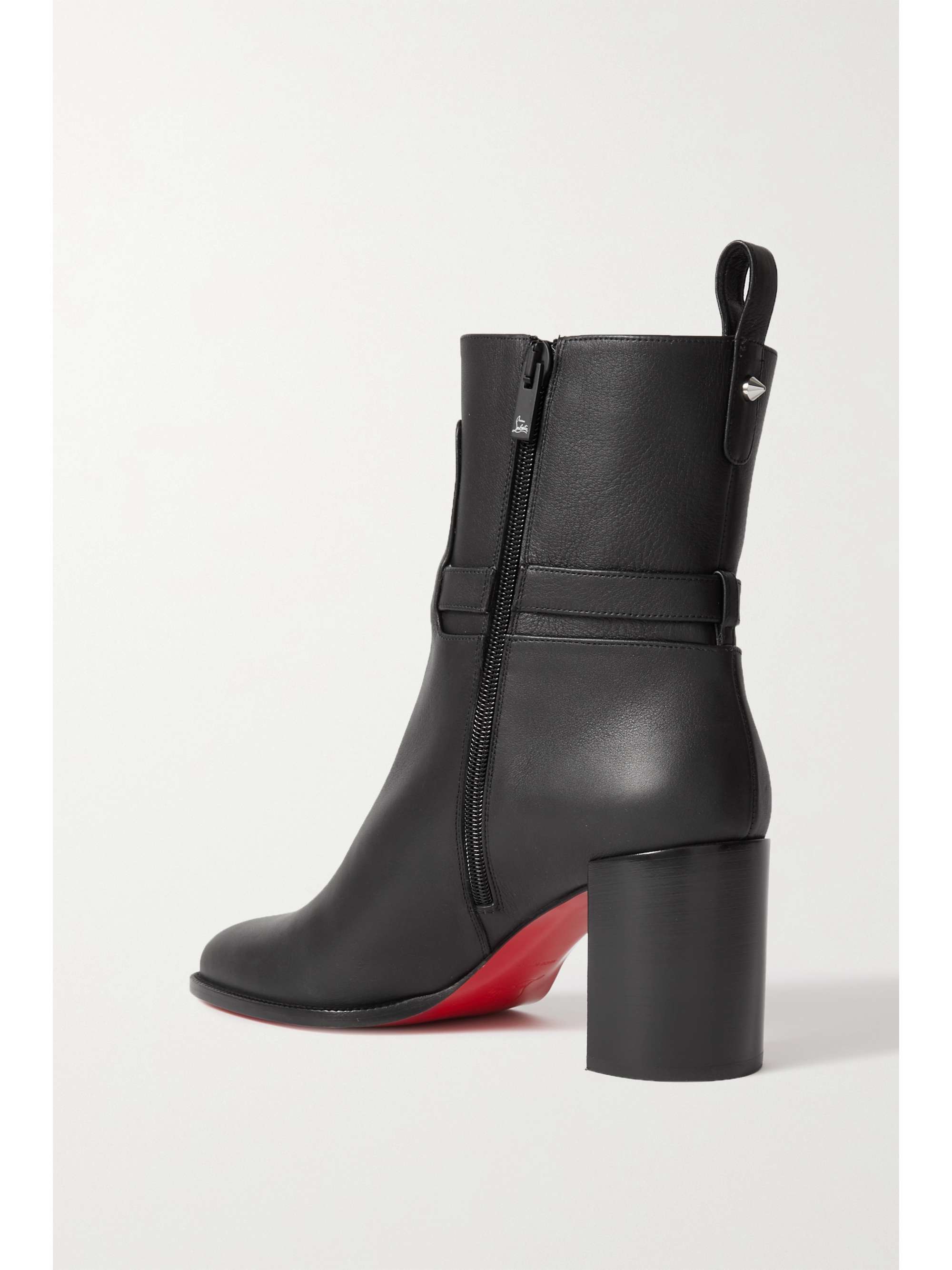 CHRISTIAN LOUBOUTIN Lock Booty 70 leather ankle boots