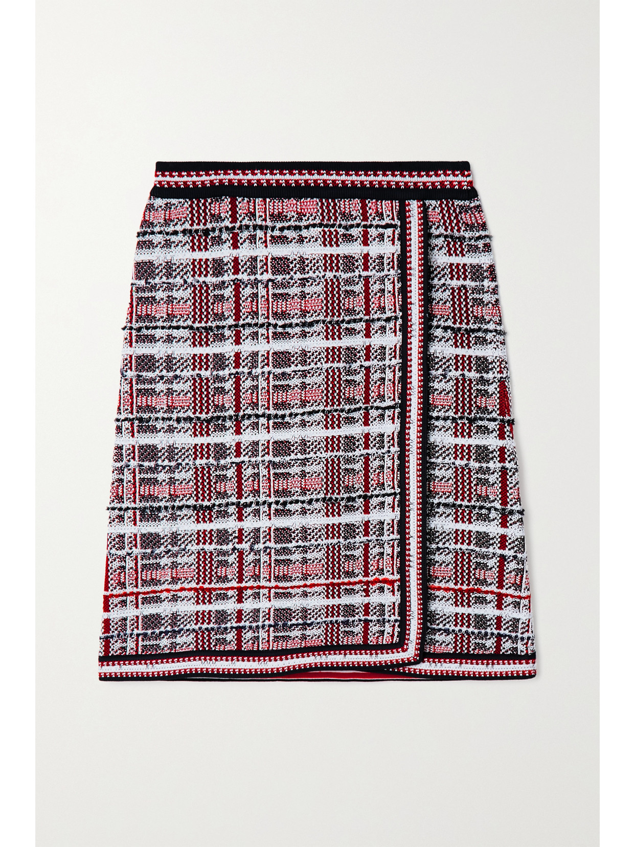 Thom Browne - Checked Cotton-blend Jacquard Skirt - Red