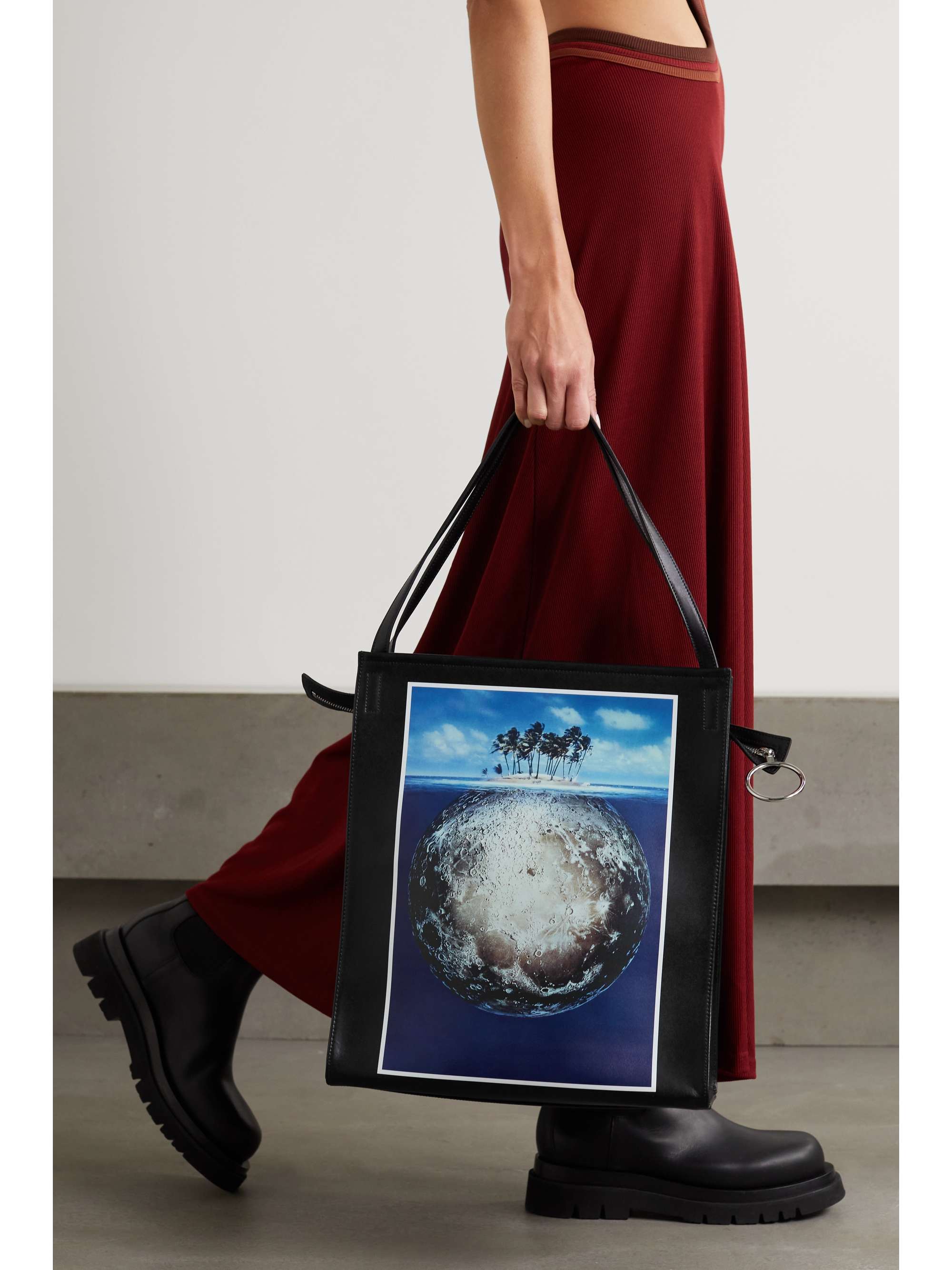 RABANNE + Tsunehisa Kimura printed leather tote