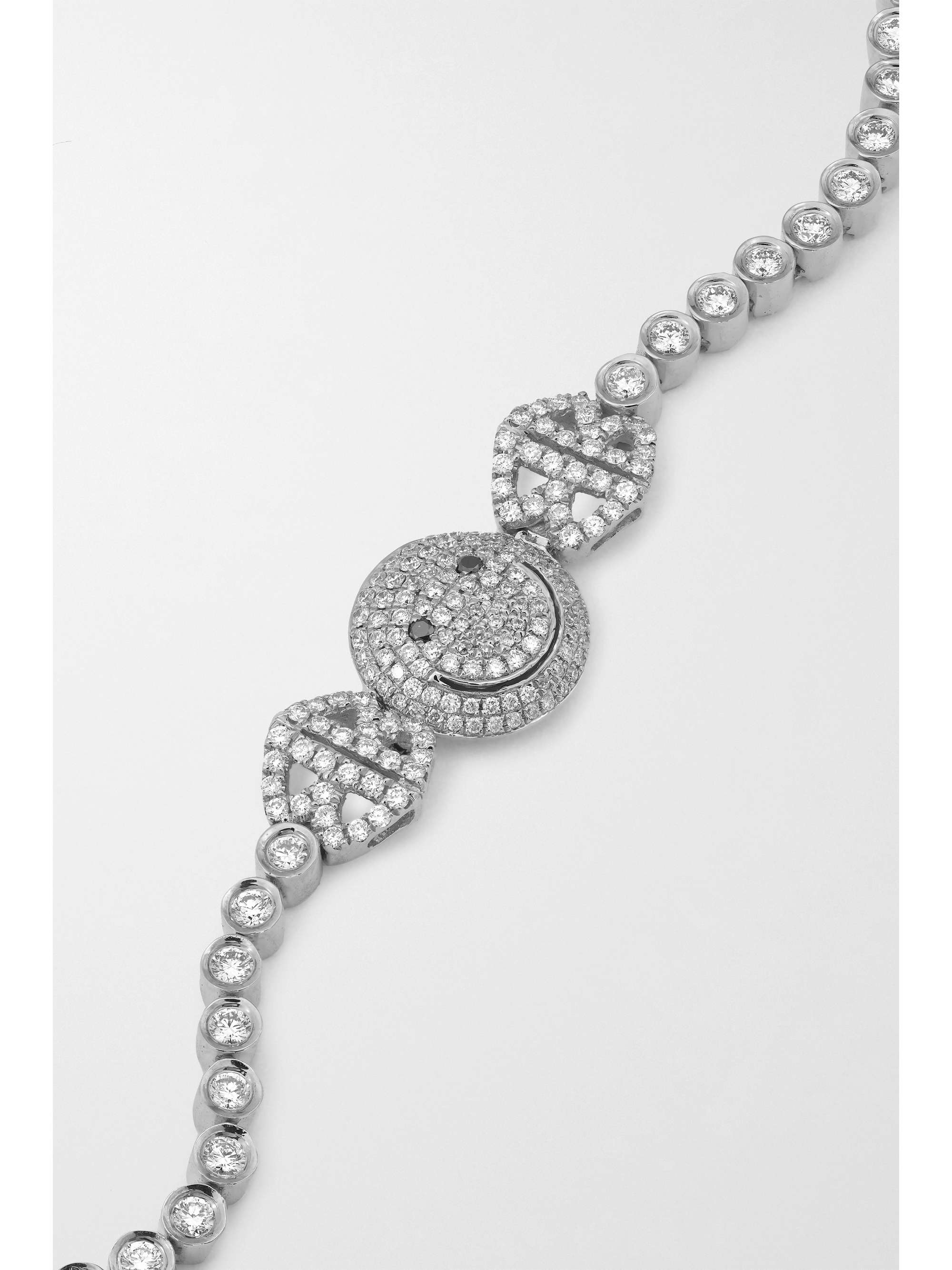 LORRAINE SCHWARTZ 2B Happy medium 18-karat white gold  diamond bracelet