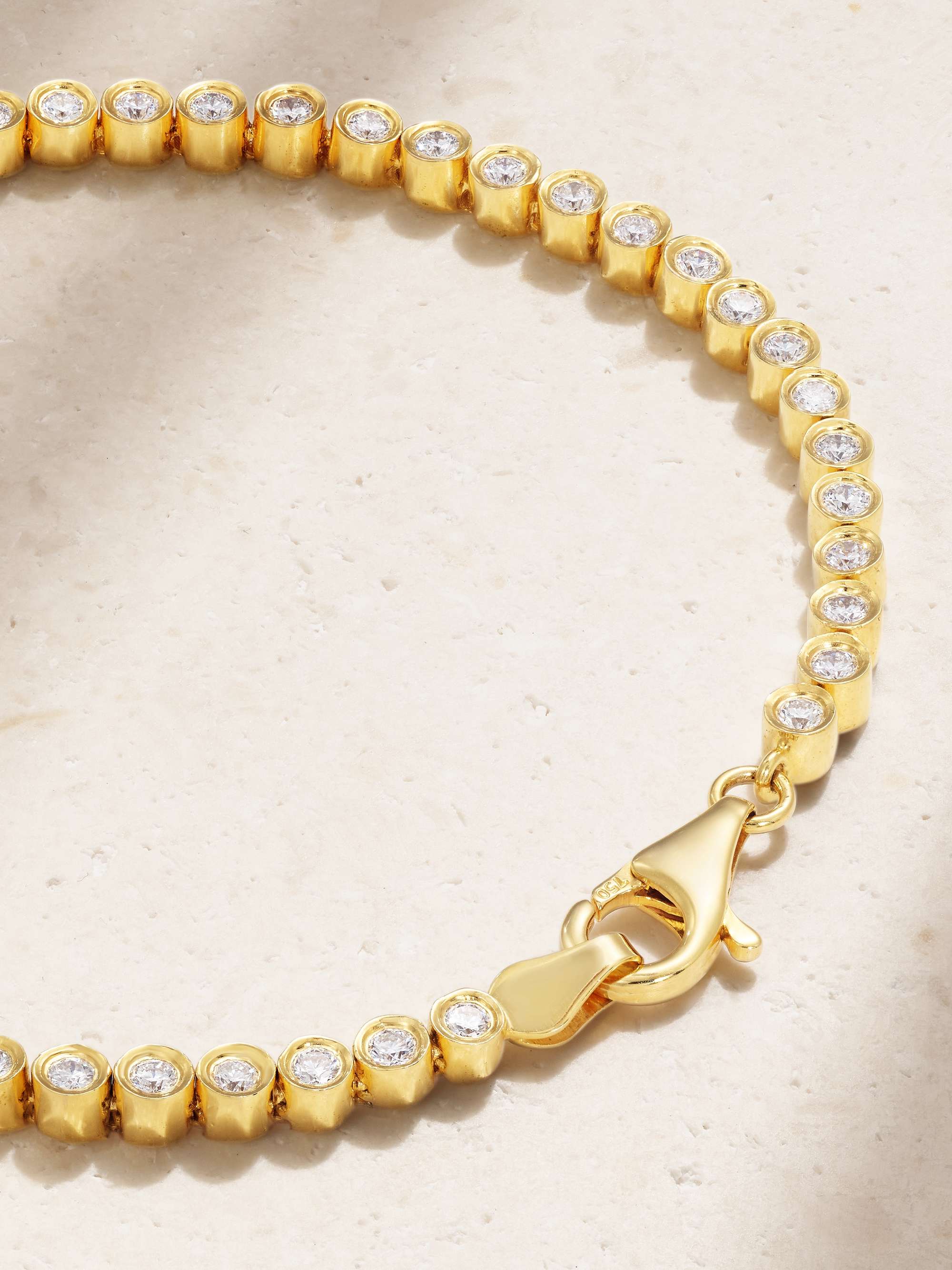 LORRAINE SCHWARTZ 2B Happy small 18-karat gold diamond bracelet