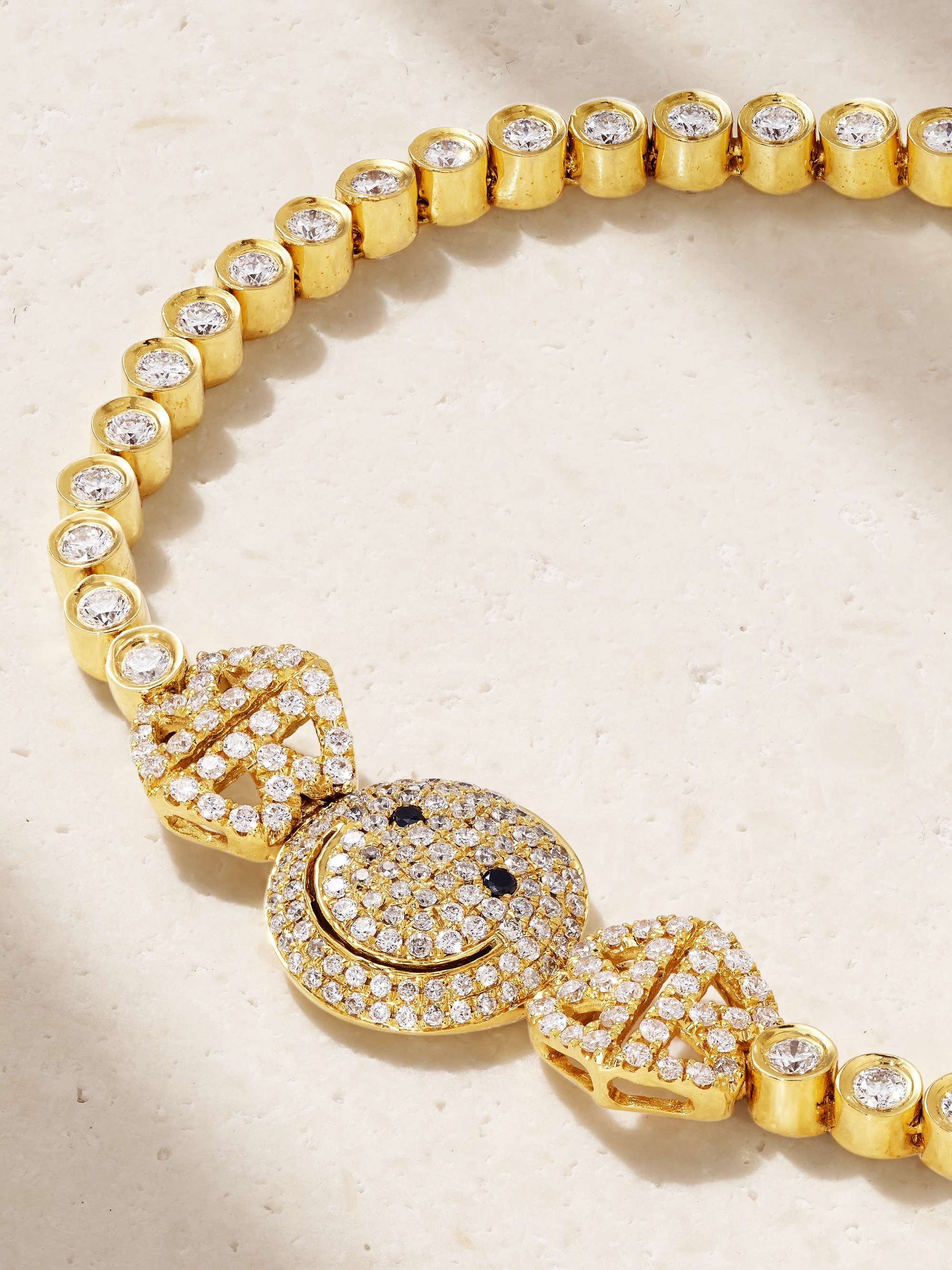 LORRAINE SCHWARTZ 2B Happy small 18-karat gold diamond bracelet