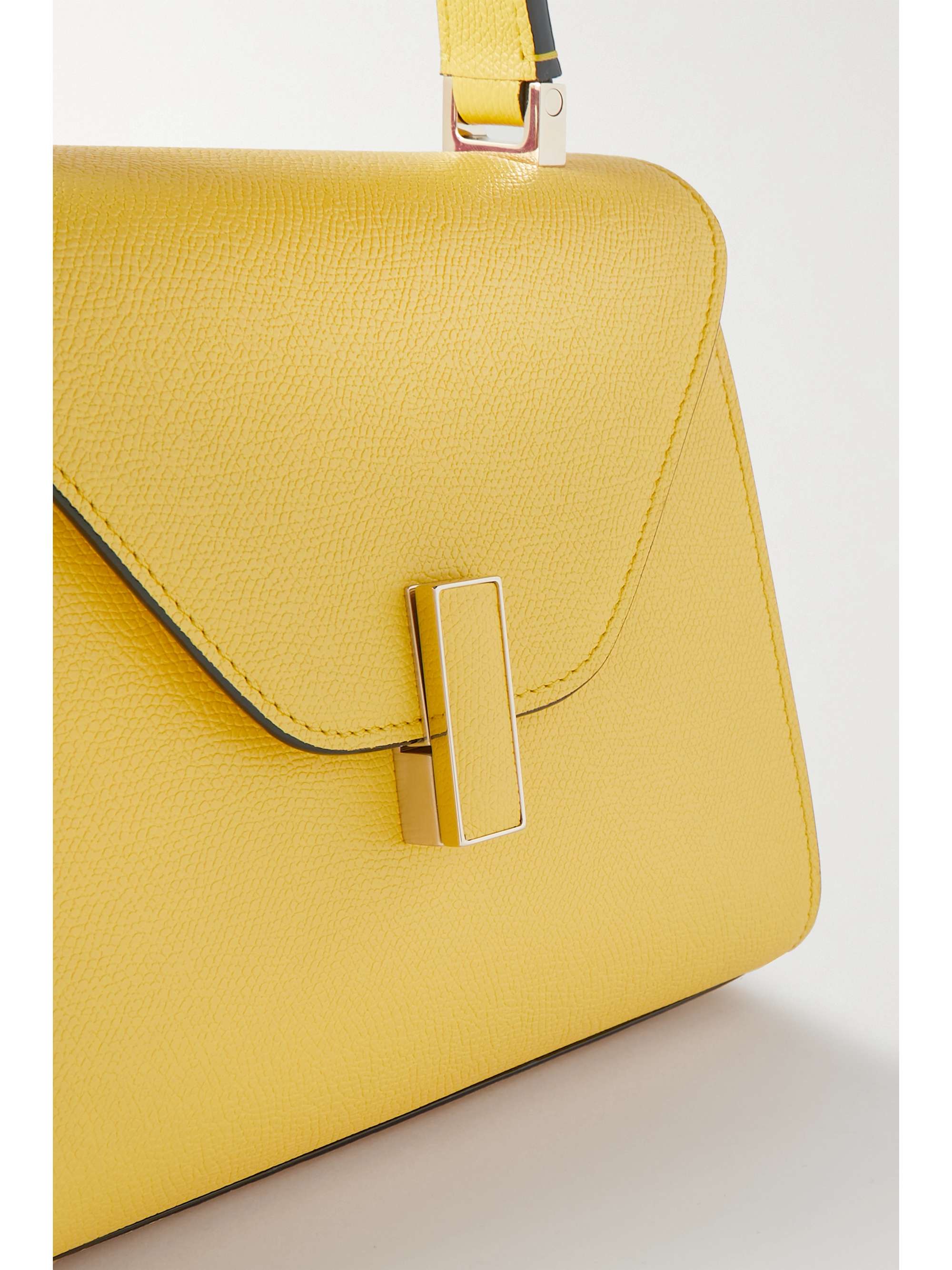 VALEXTRA Sac à main en cuir texturé Iside Mini