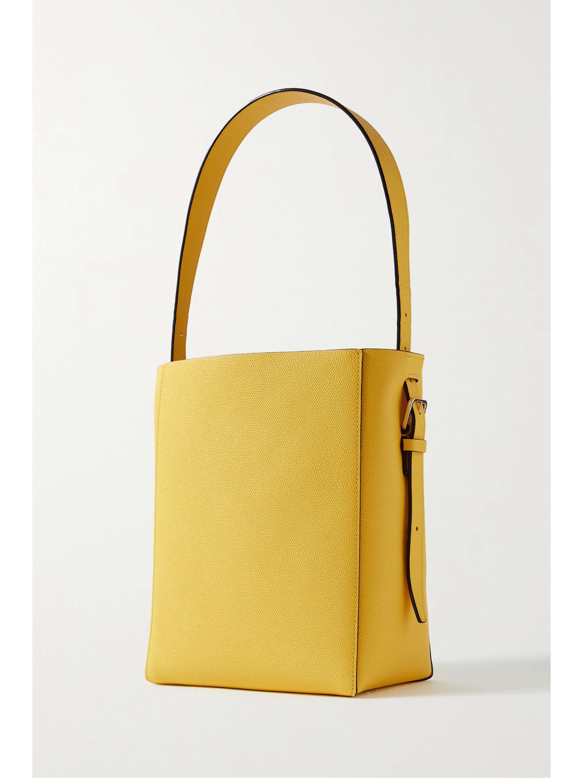 VALEXTRA Secchiello printed textured-leather tote