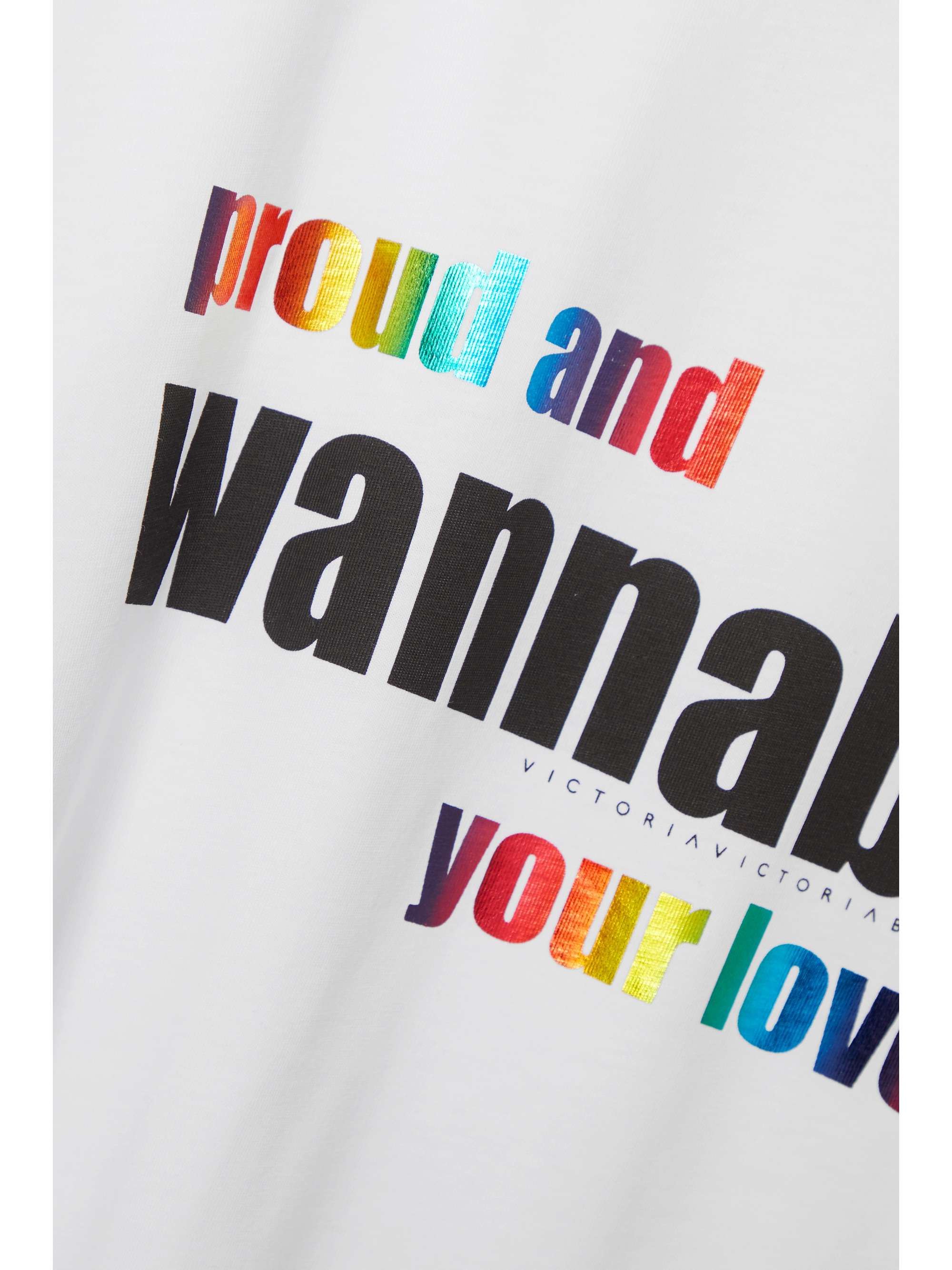 VICTORIA, VICTORIA BECKHAM + Spice Girls Pride printed cotton-jersey T-shirt