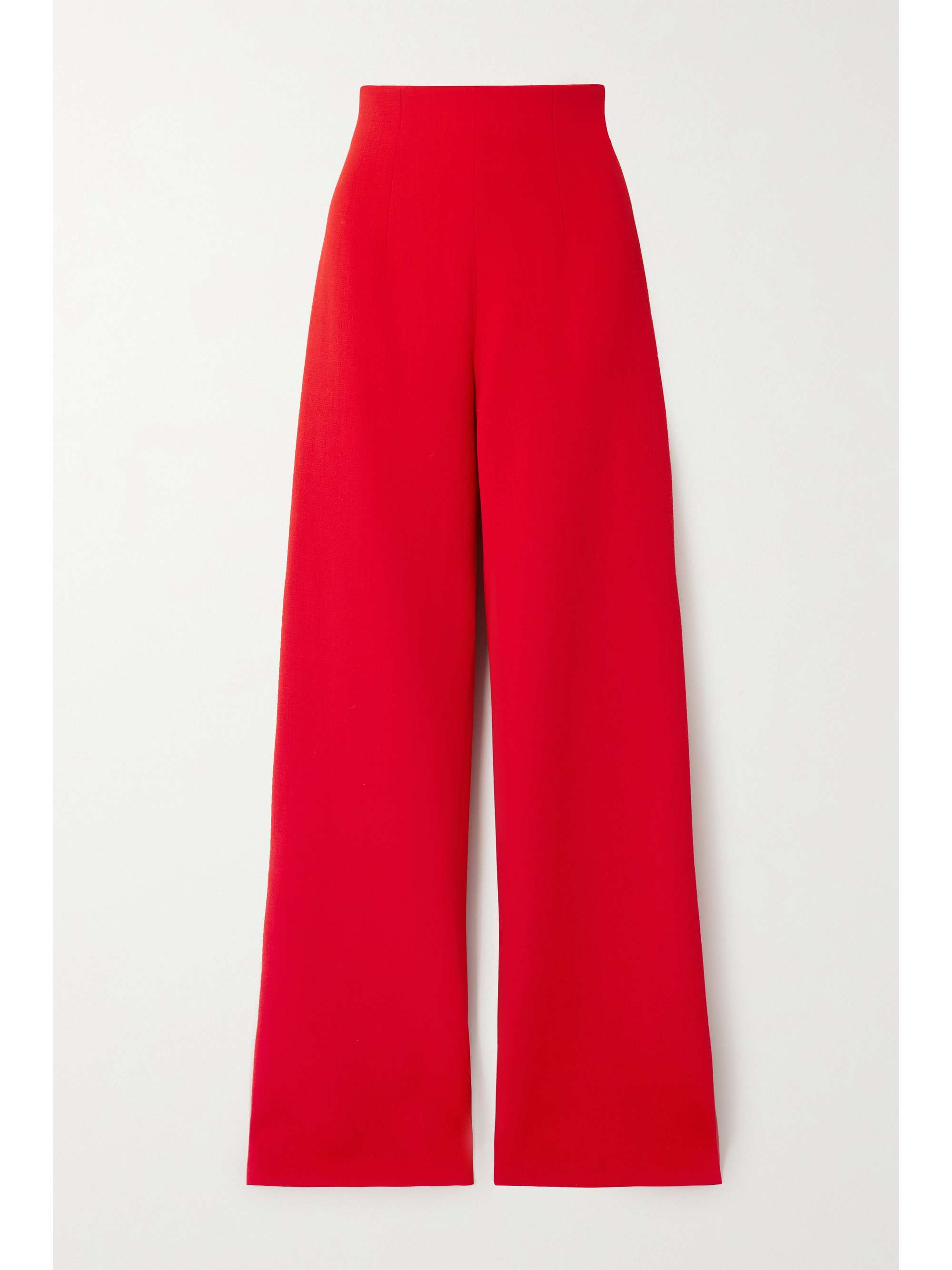 Red Wool-crepe wide-leg pants | SERGIO 