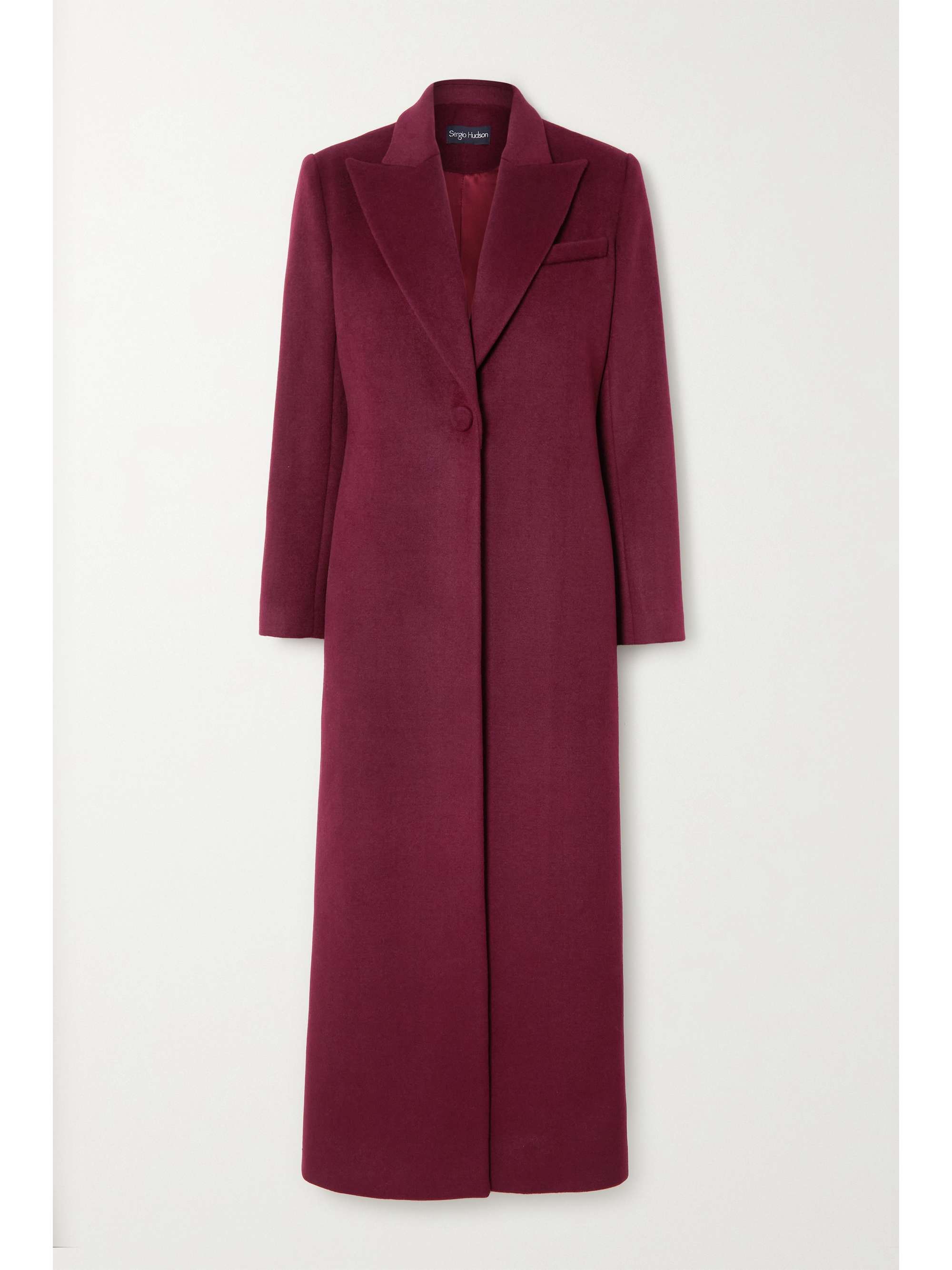 brushed wool coat