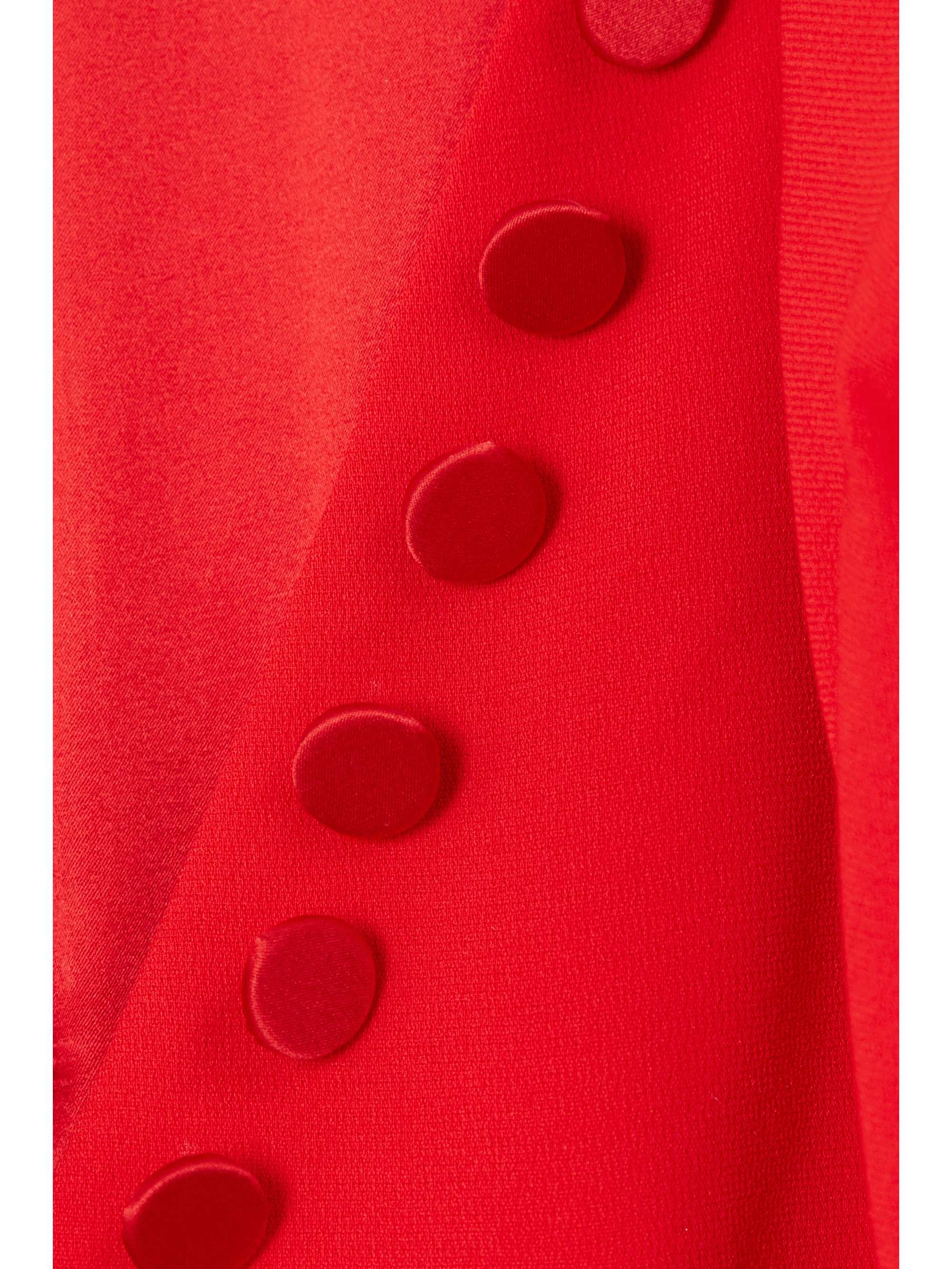 SERGIO HUDSON Issa cutout button-embellished wool-cady midi dress