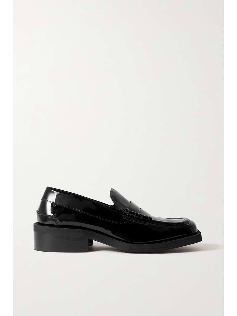 Ganni Patent-leather Loafers