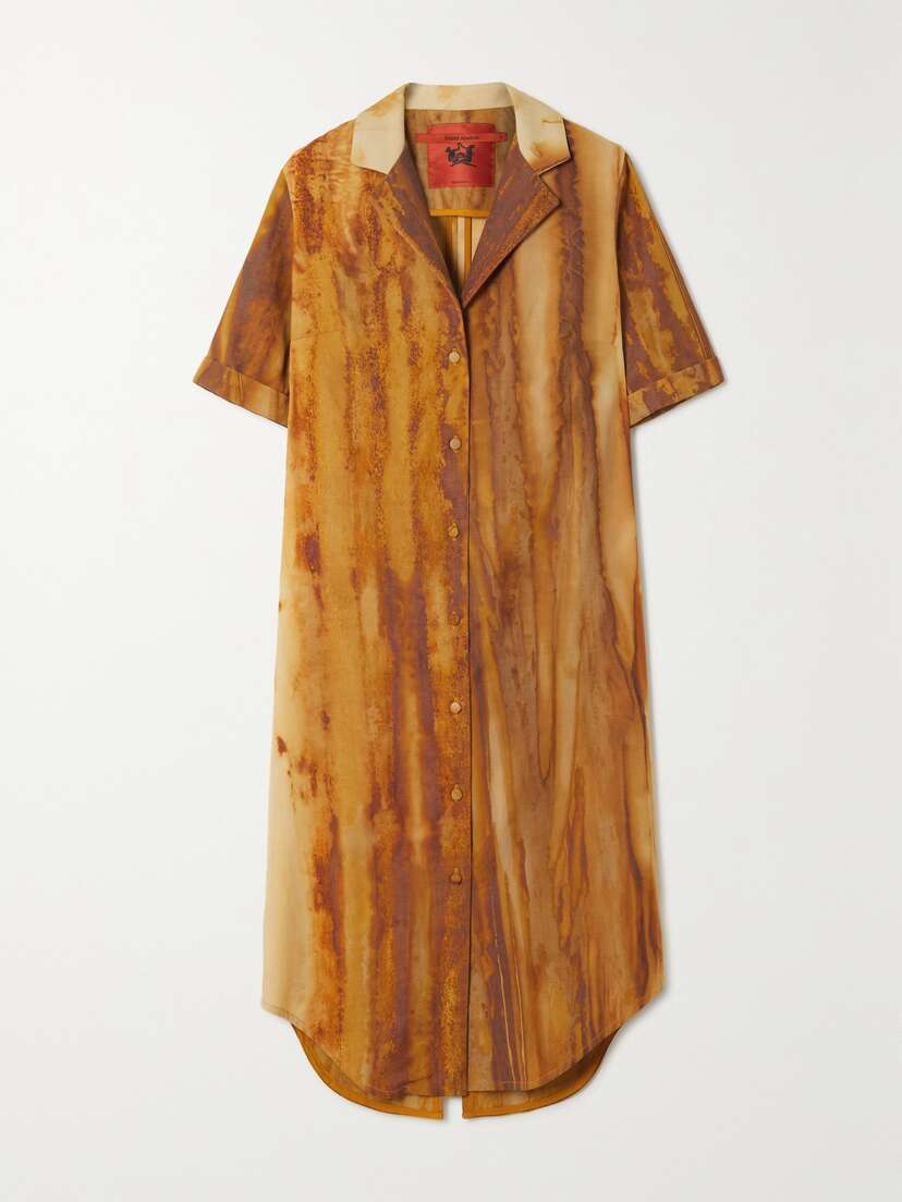 THEBE MAGUGU Oxidized Wool Shirt Dress