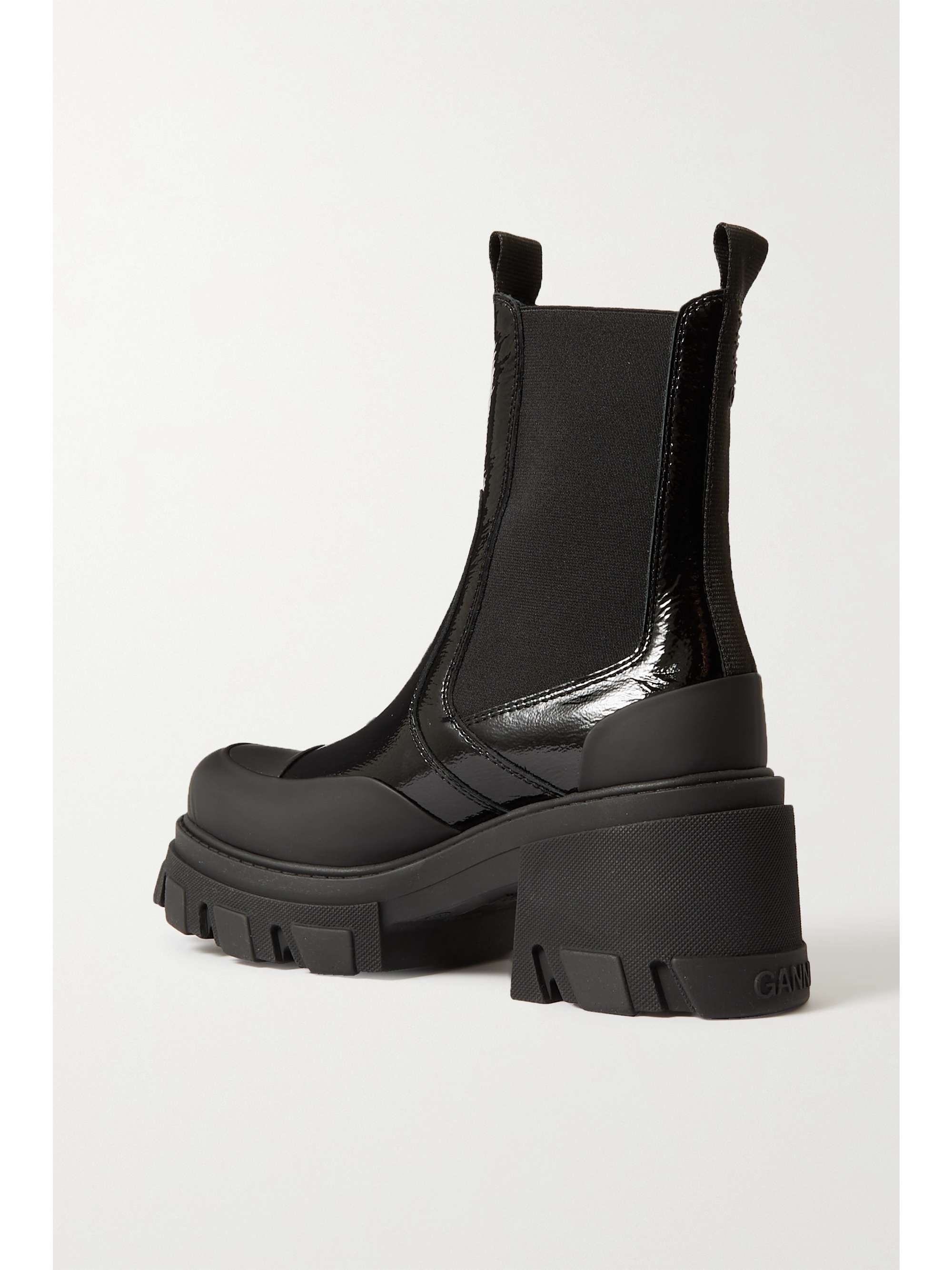 Black Patent-leather platform Chelsea 
