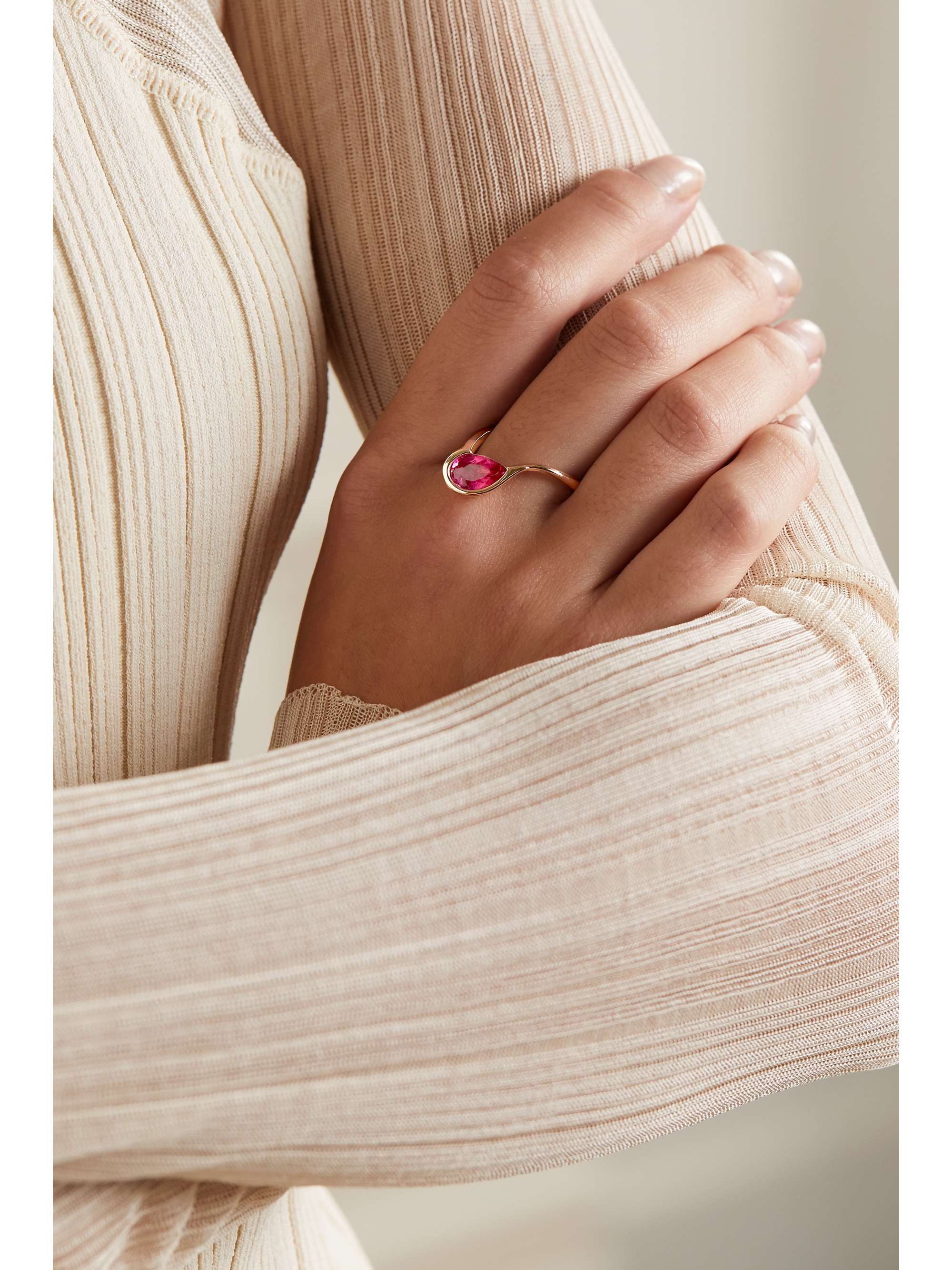 FERNANDO JORGE Ignite 18-karat rose gold rubellite ring