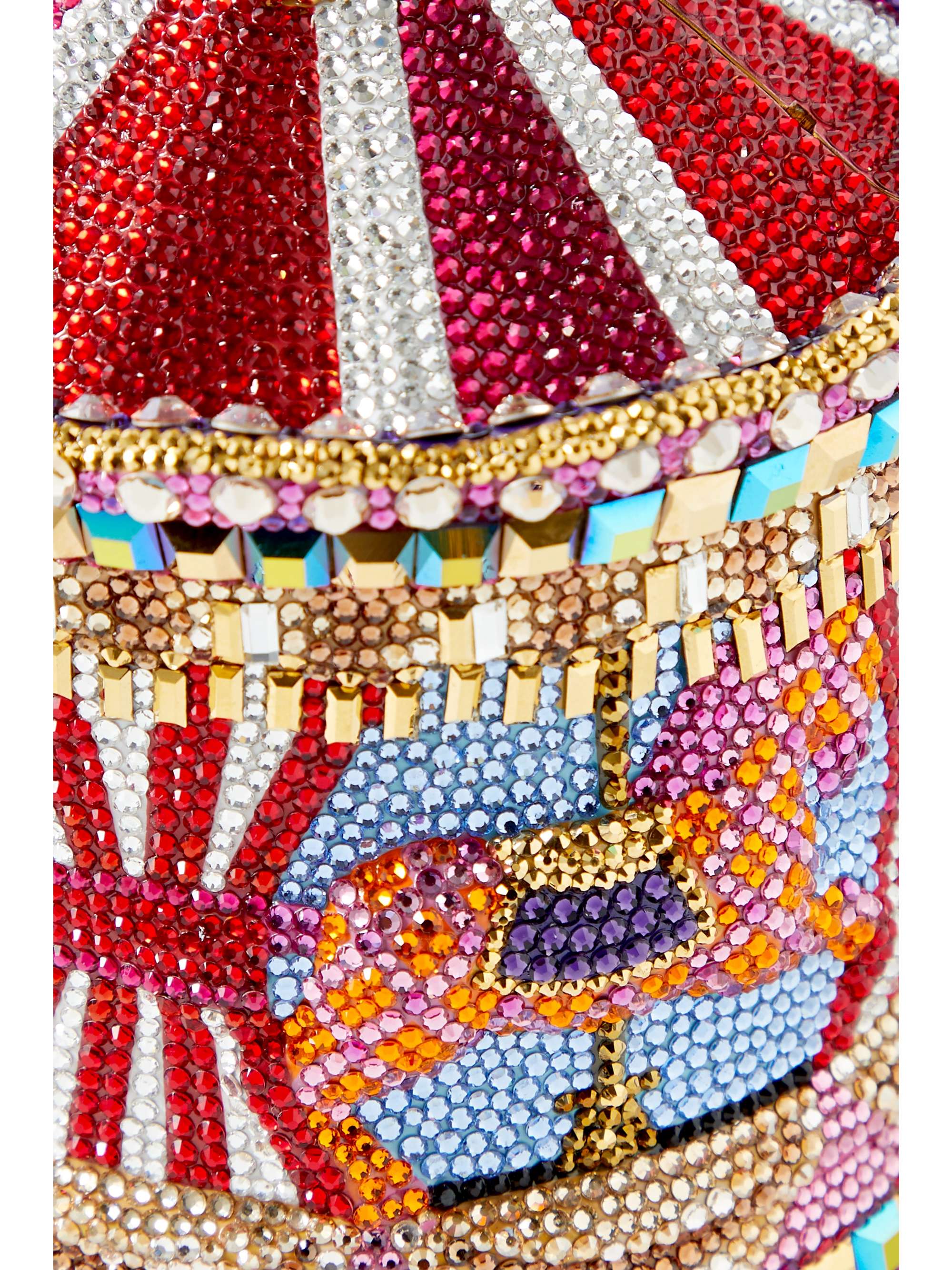 JUDITH LEIBER COUTURE Carousel Merry-Go-Round crystal-embellished gold-tone clutch
