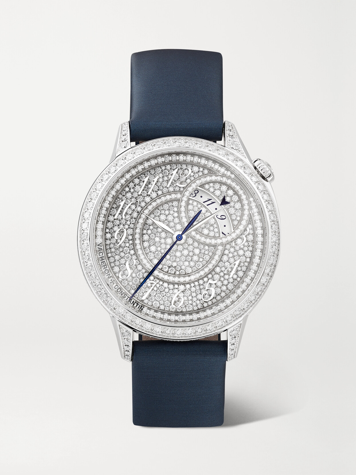 Vacheron Constantin Egérie Automatic 35mm 18-karat White Gold, Diamond And Alligator Watch