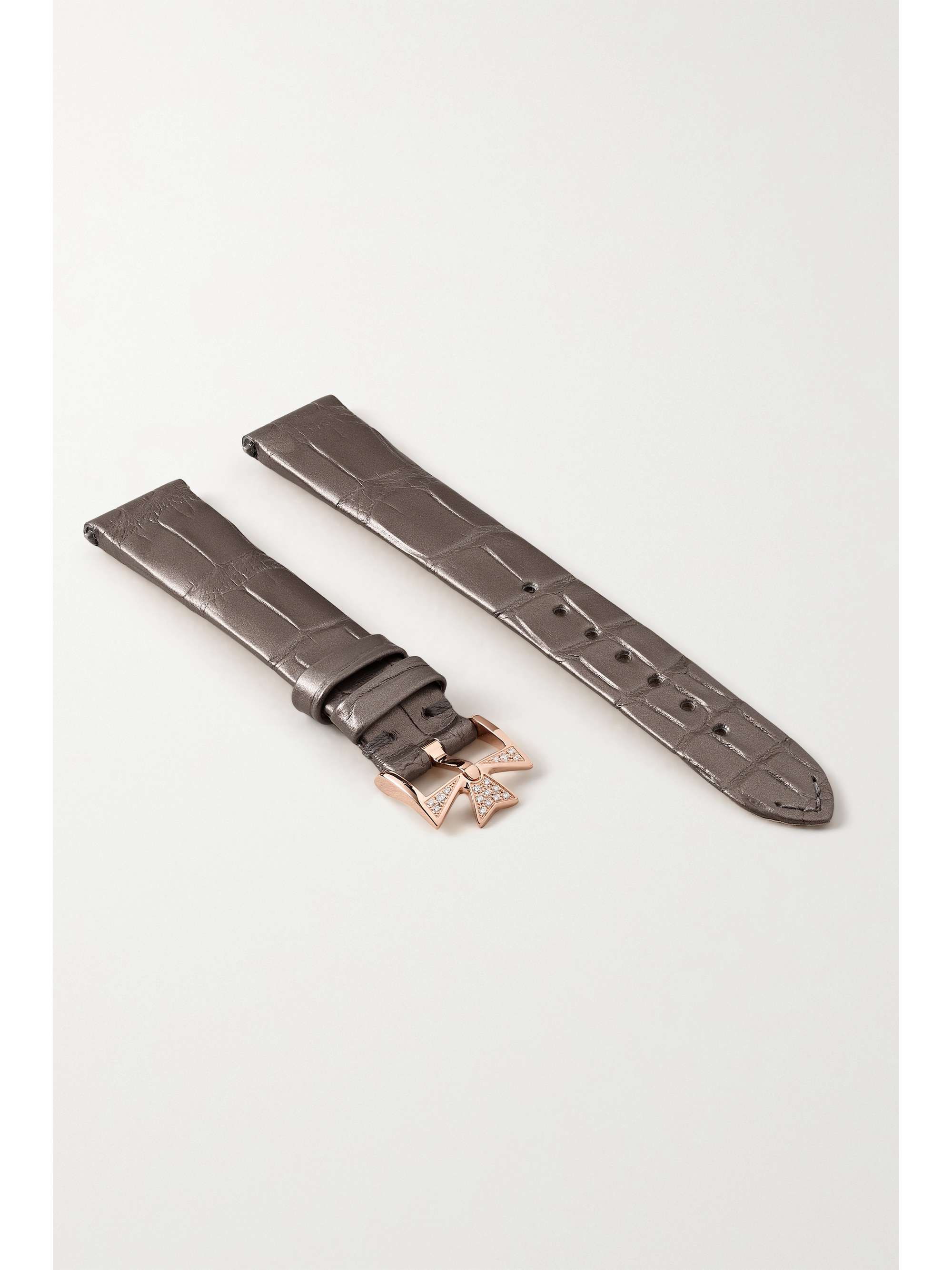 VACHERON CONSTANTIN Egérie Automatic 35mm 18-karat white gold, diamond and alligator watch