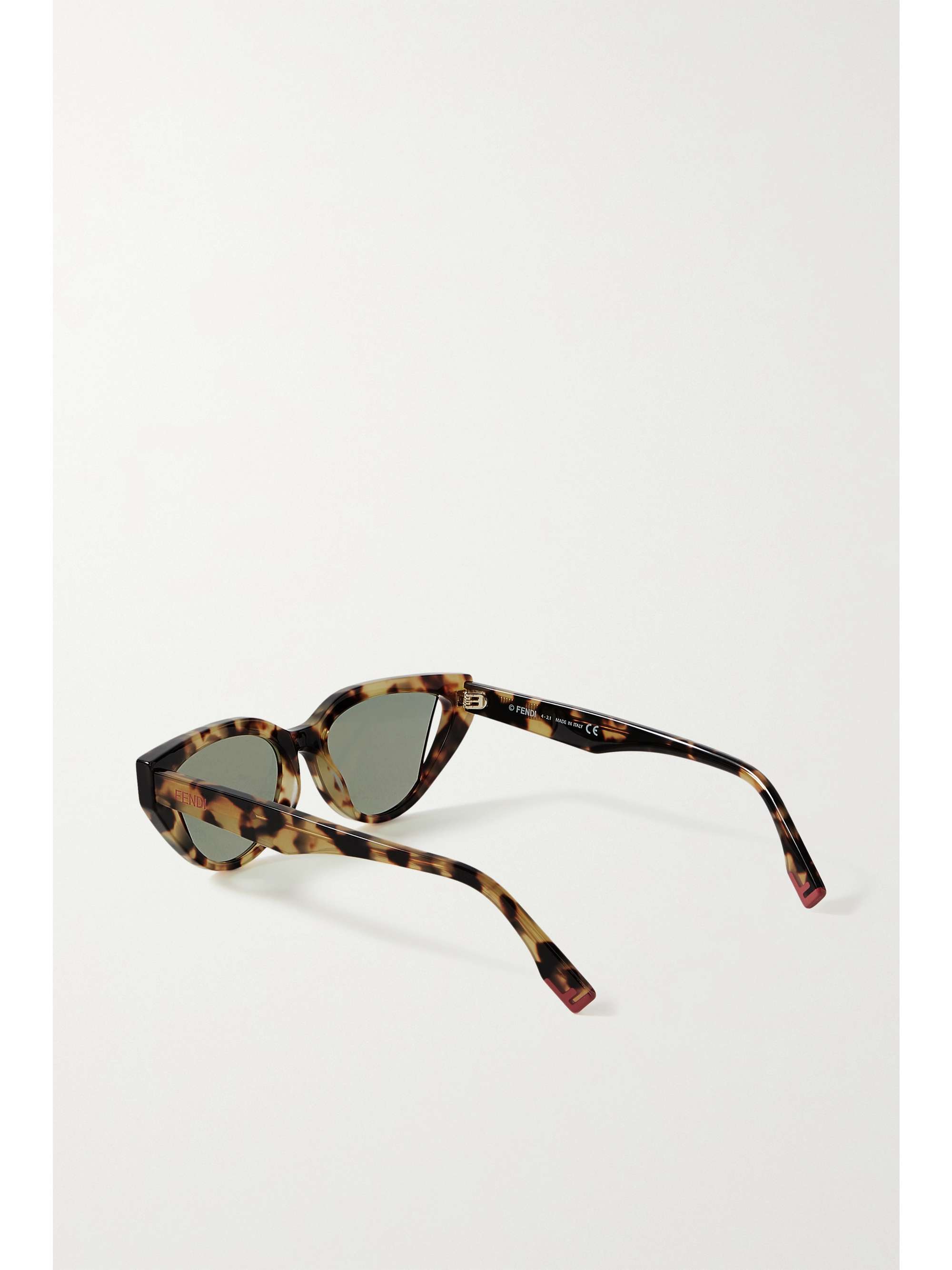 FENDI EYEWEAR Cat-eye tortoiseshell acetate sunglasses
