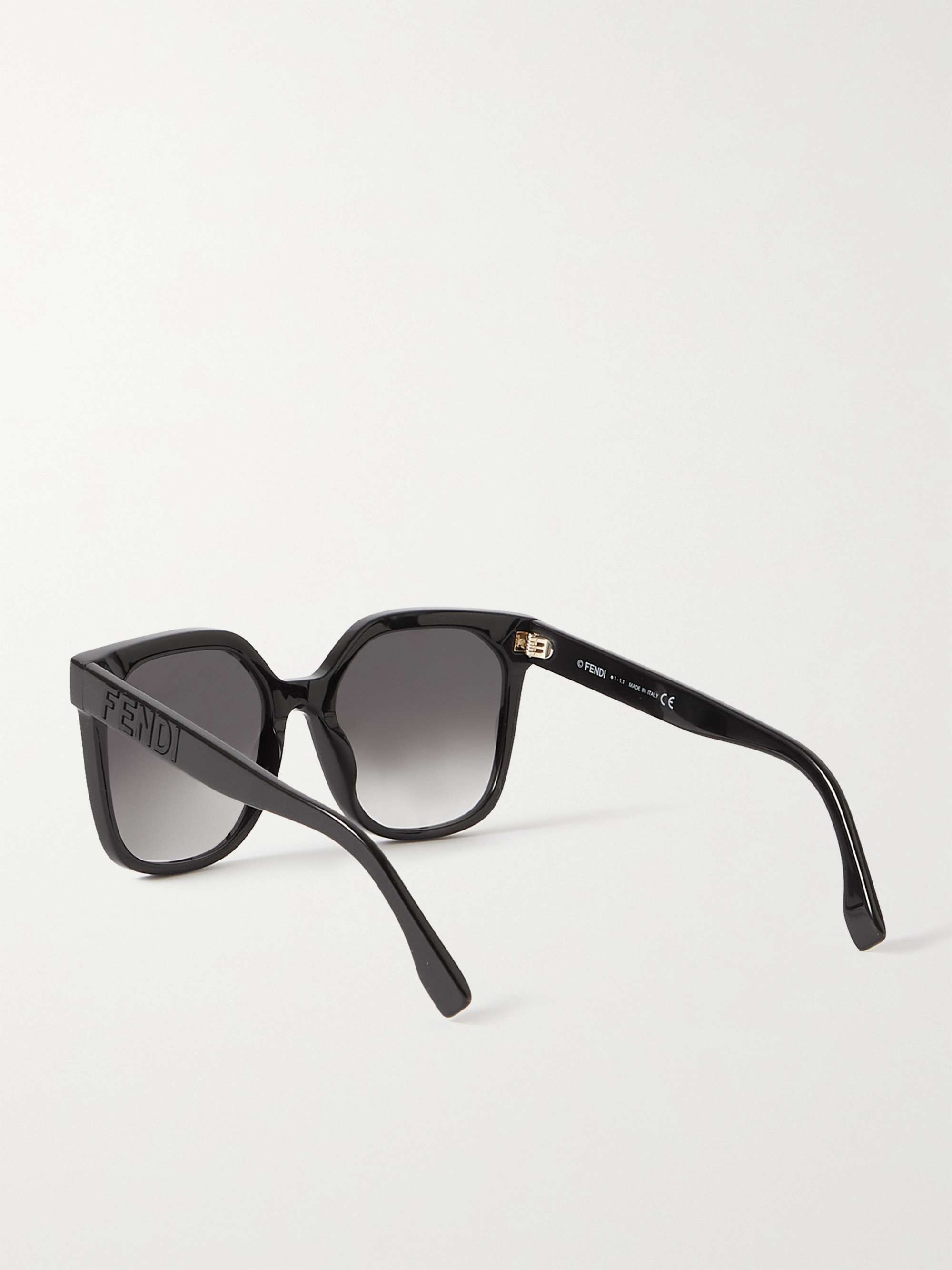 FENDI EYEWEAR Oversized square-frame acetate sunglasses FENDI EYEWEAR Oversized square-frame acetate sunglasses