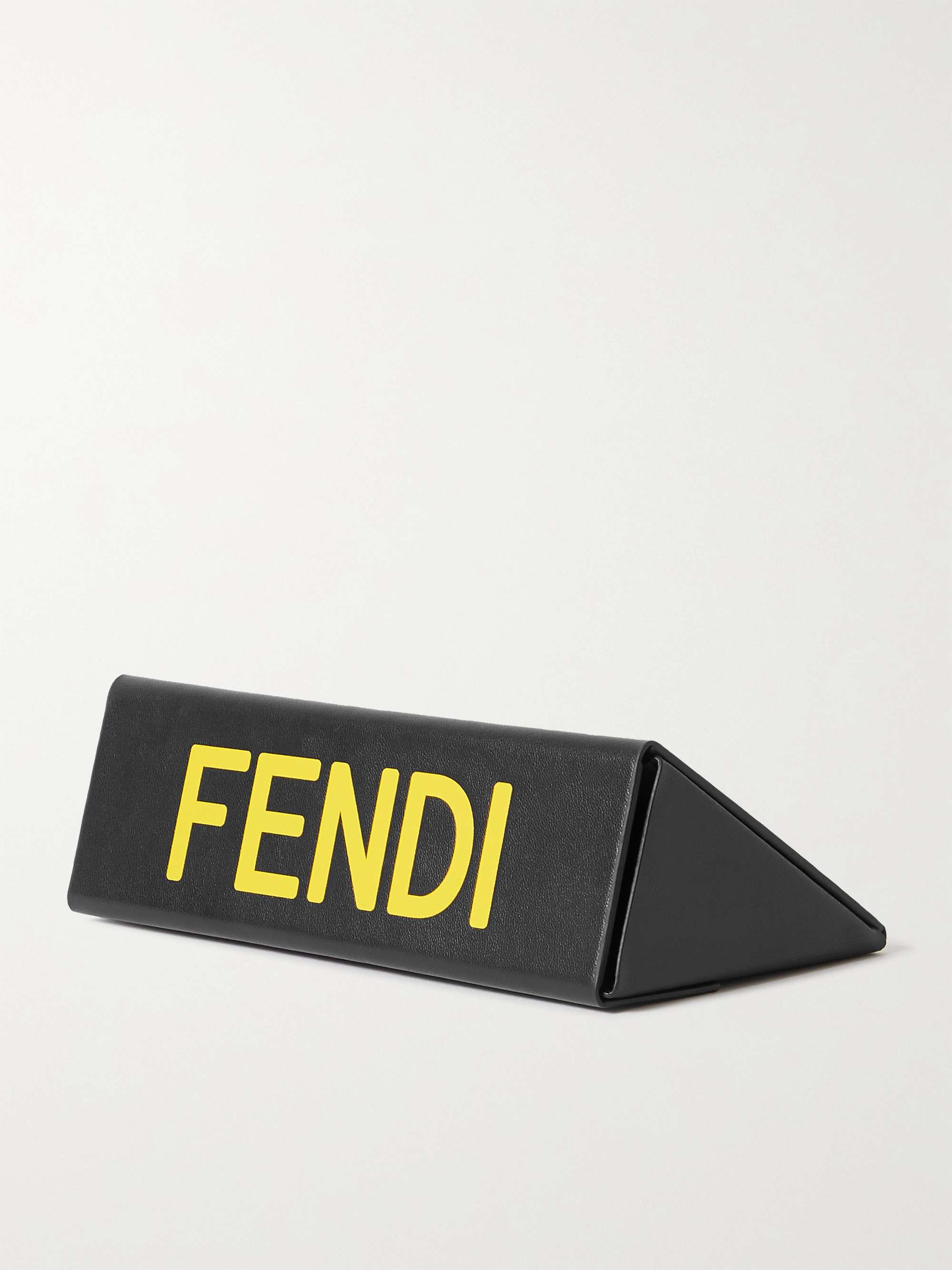FENDI EYEWEAR Oversized square-frame acetate sunglasses